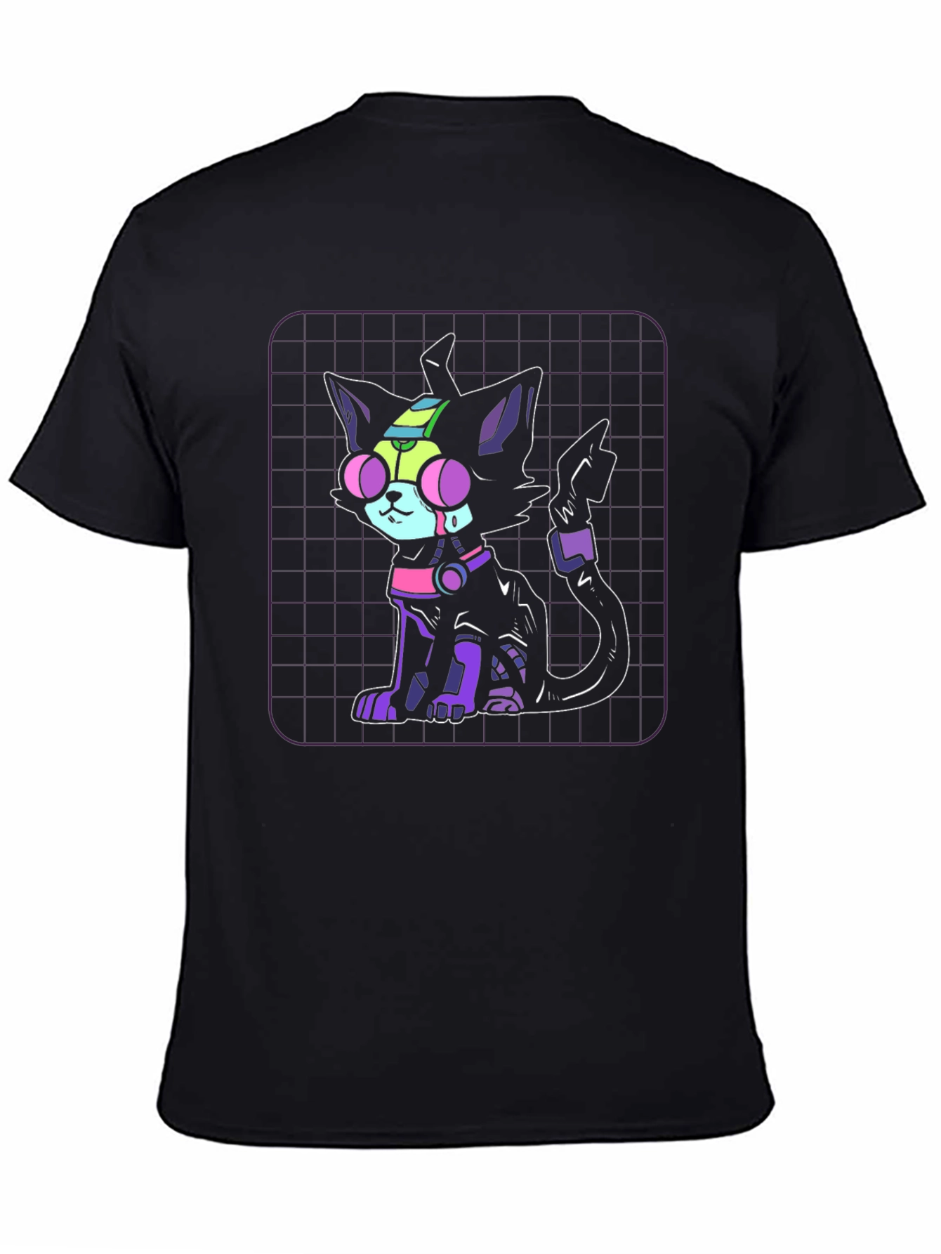 Cyberpunk Cat Graphic Tee