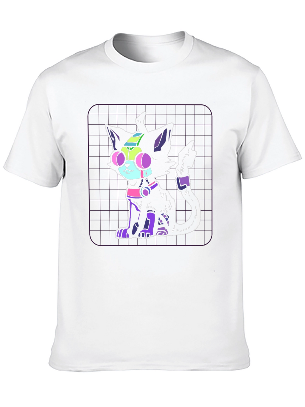 Cyberpunk Cat Graphic Tee
