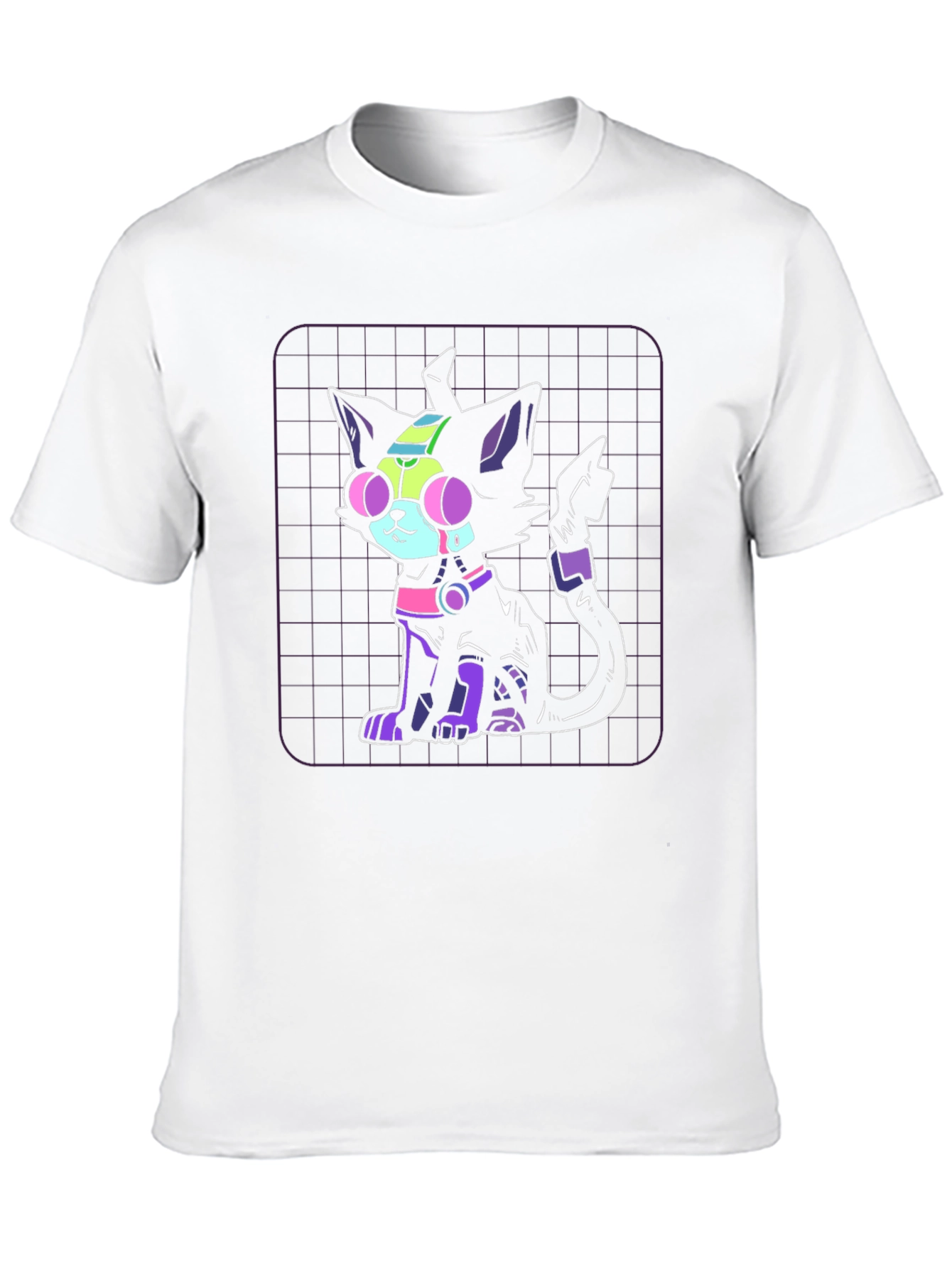 Cyberpunk Cat Graphic Tee