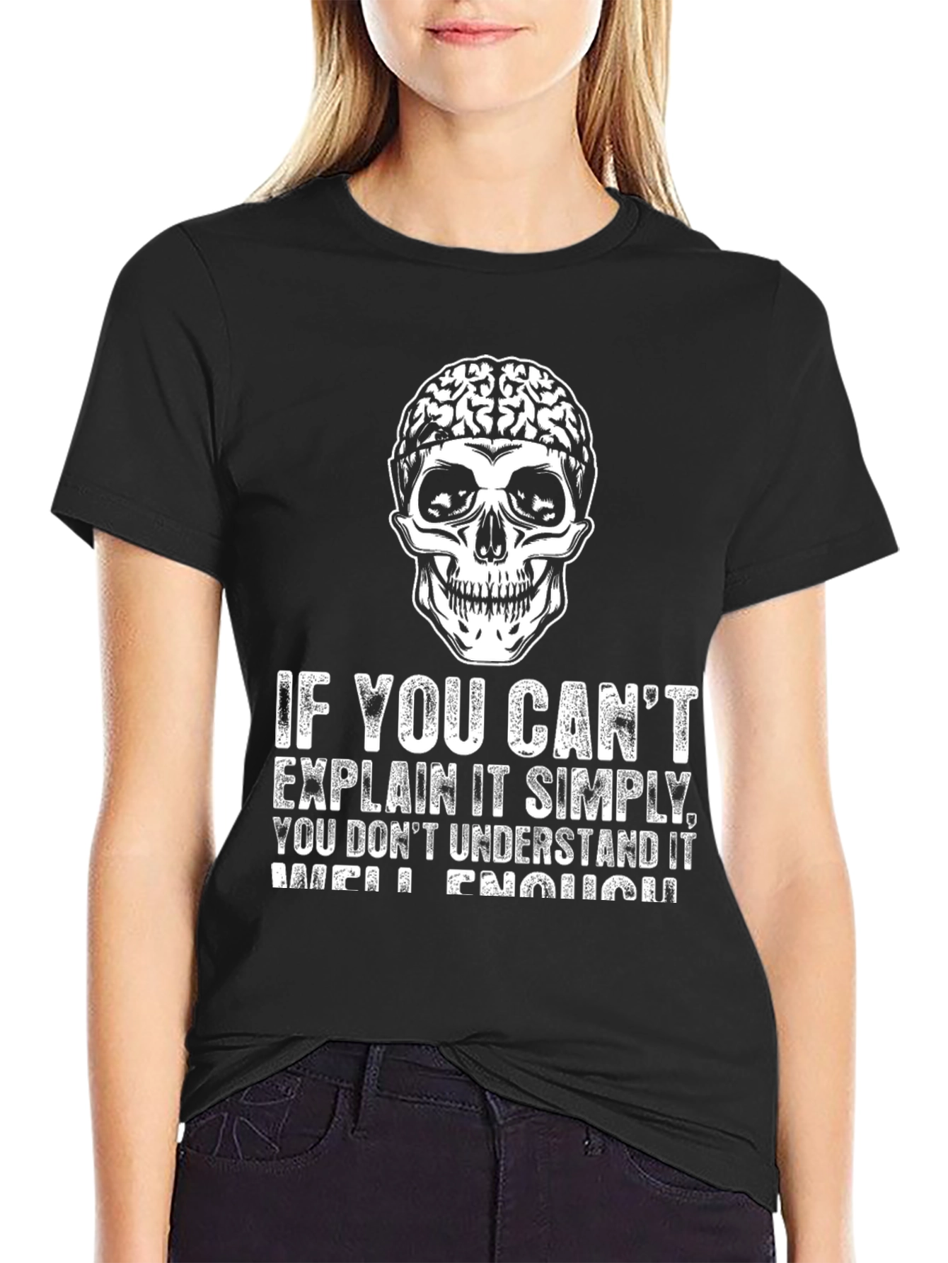 Brain Skull T-Shirt: Explain It Simply