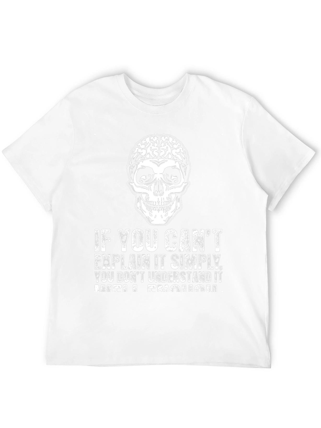 Brain Skull T-Shirt: Explain It Simply