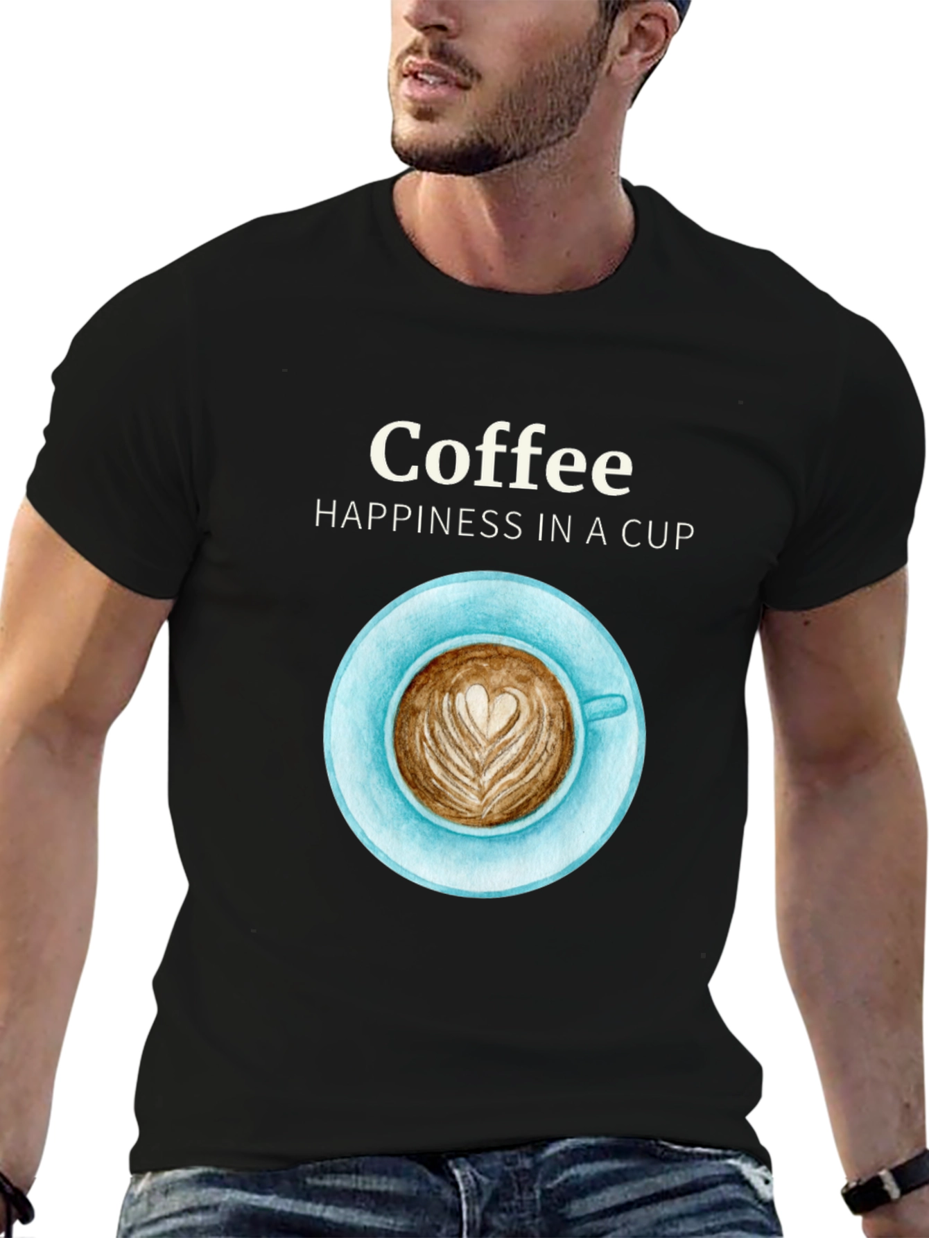 Coffee Happiness Graphic T-Shirt