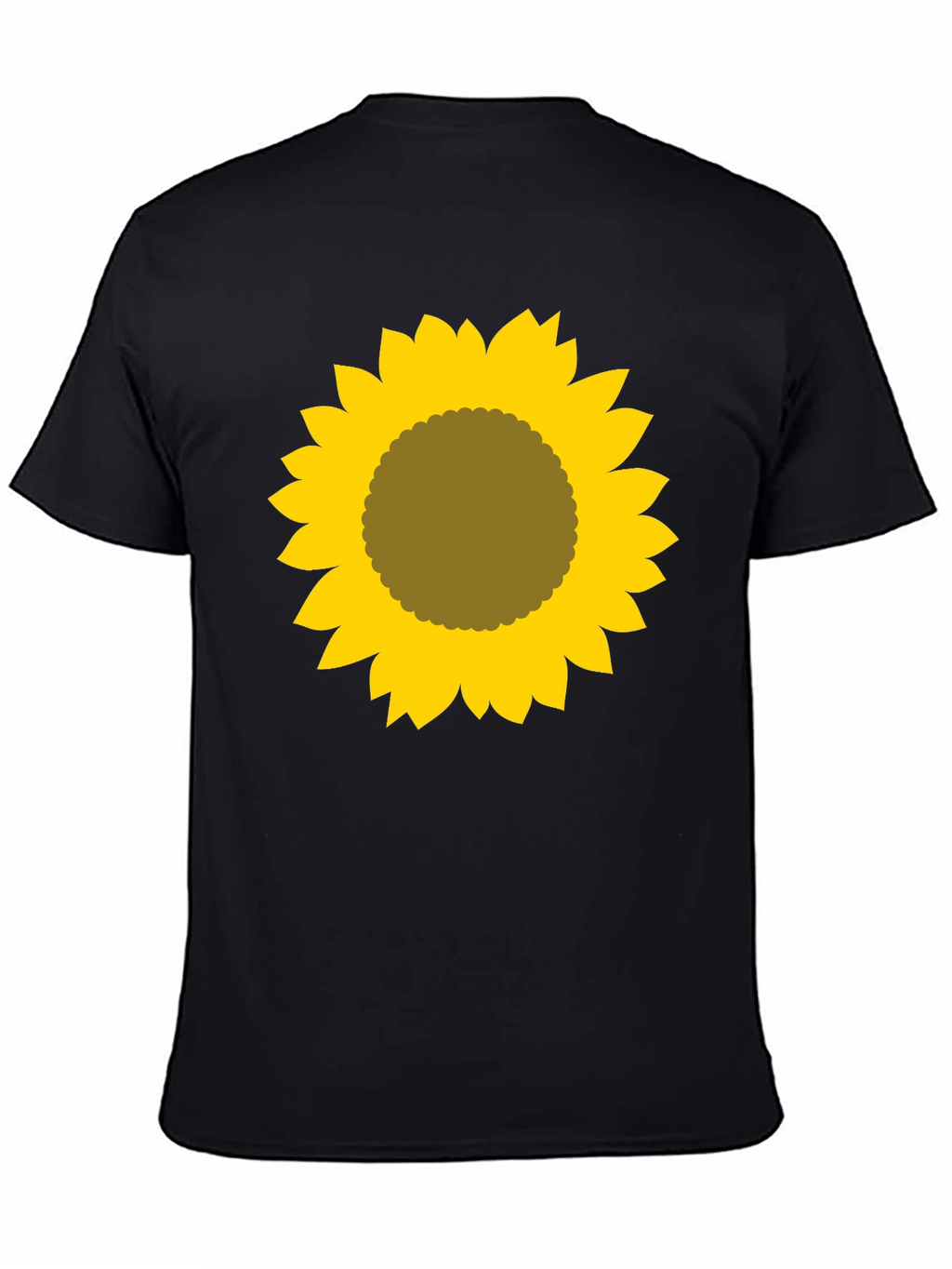Sunflower Graphic Tee - Black Cotton Shirt