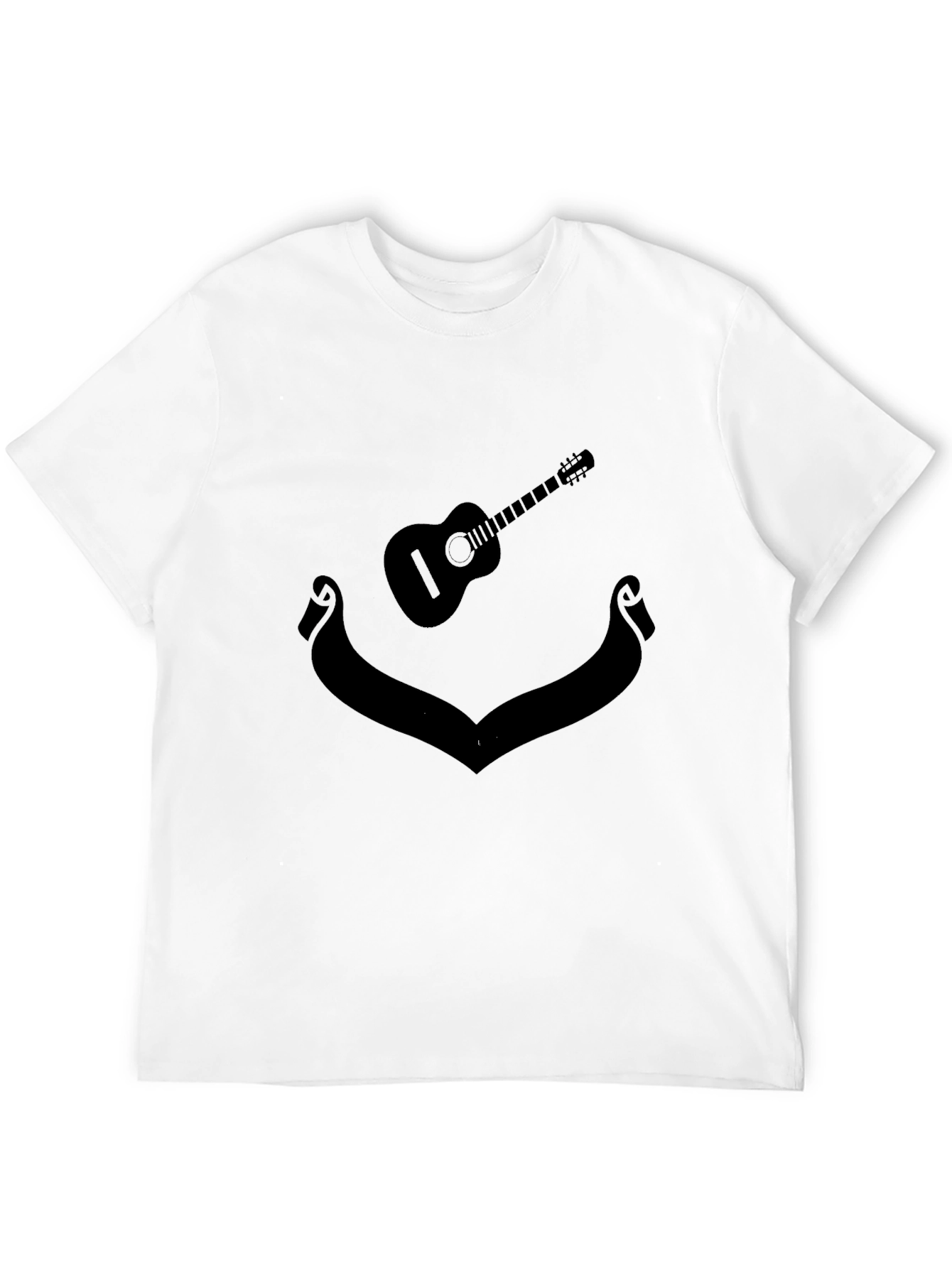 Guitar Silhouette Black T-Shirt