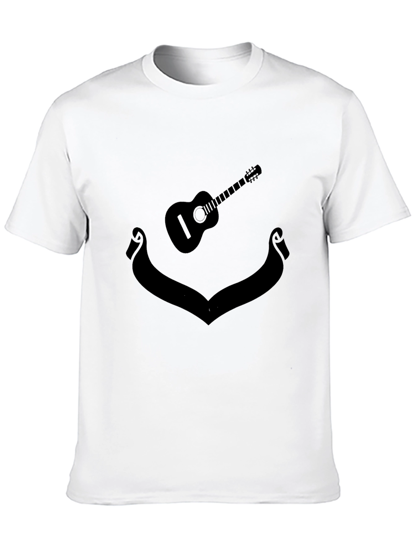 Guitar Silhouette Black T-Shirt