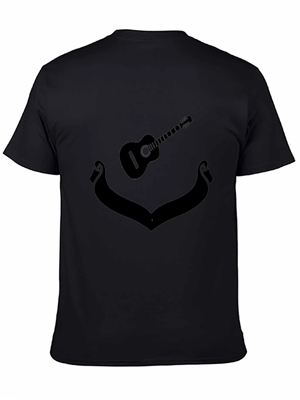 Guitar Silhouette Black T-Shirt