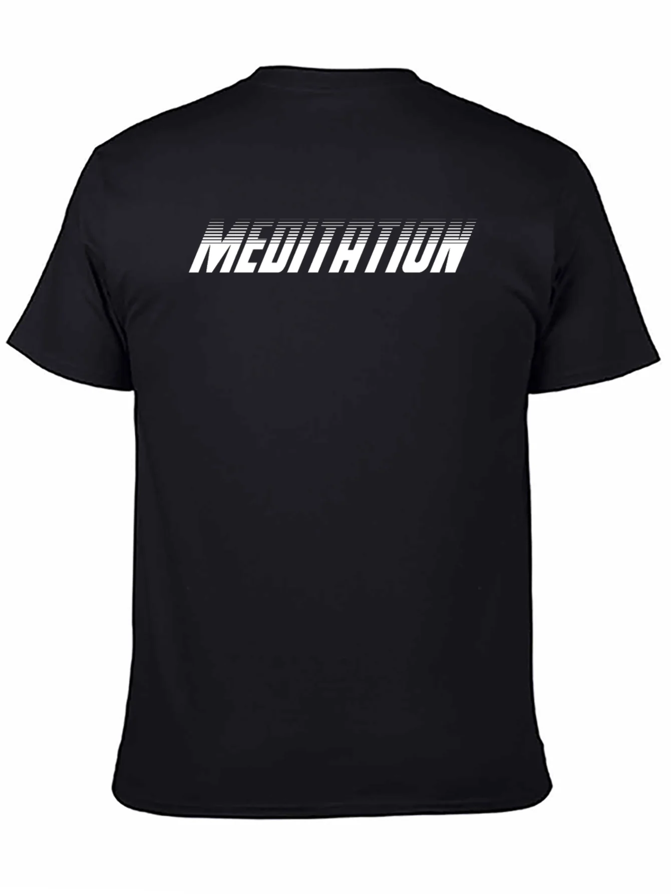 Meditation Graphic Tee - Black Casual Shirt