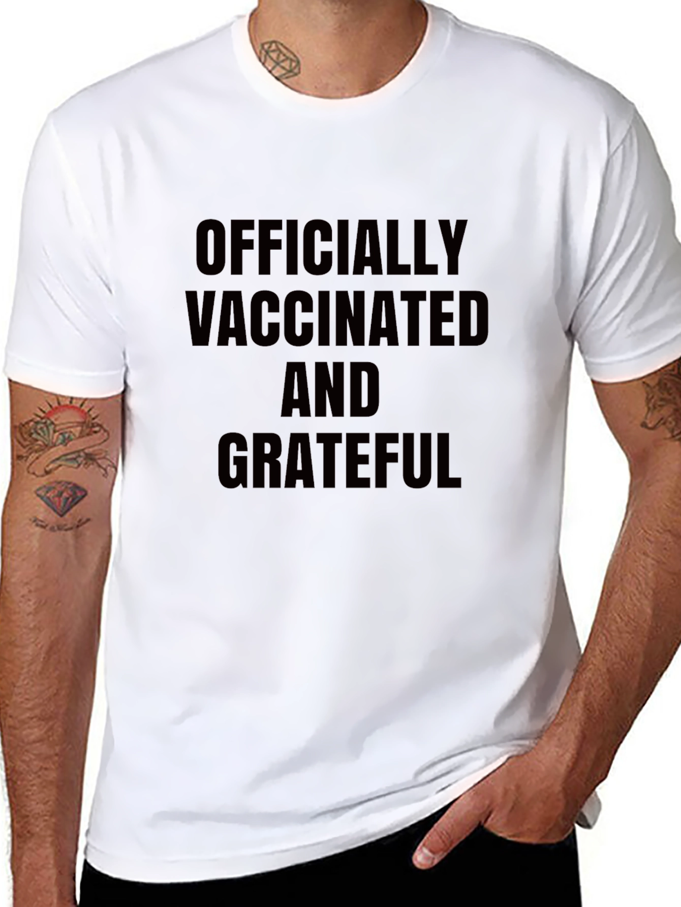 Vaccinated & Grateful T-Shirt