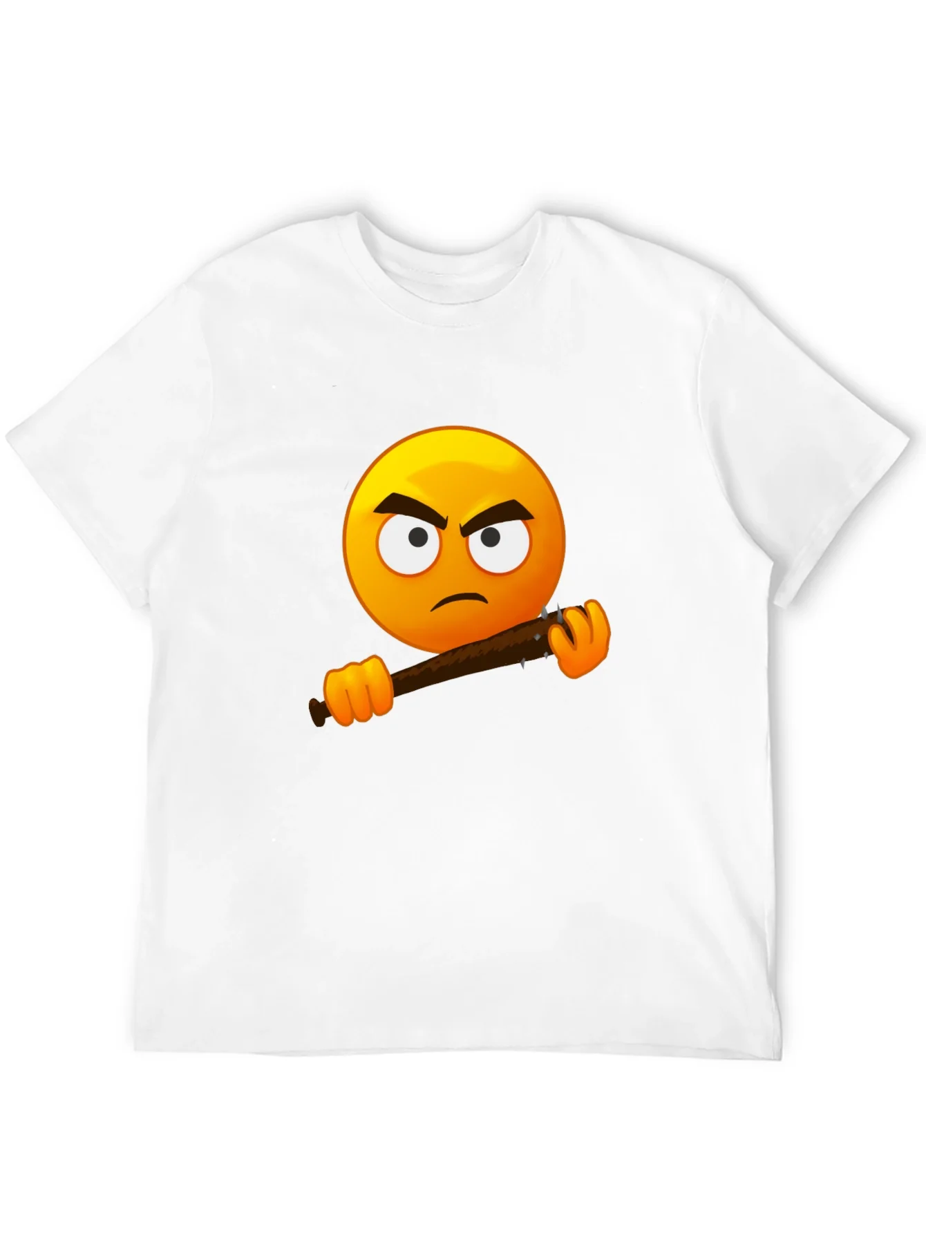 Angry Emoji Graphic Tee - Black T-Shirt