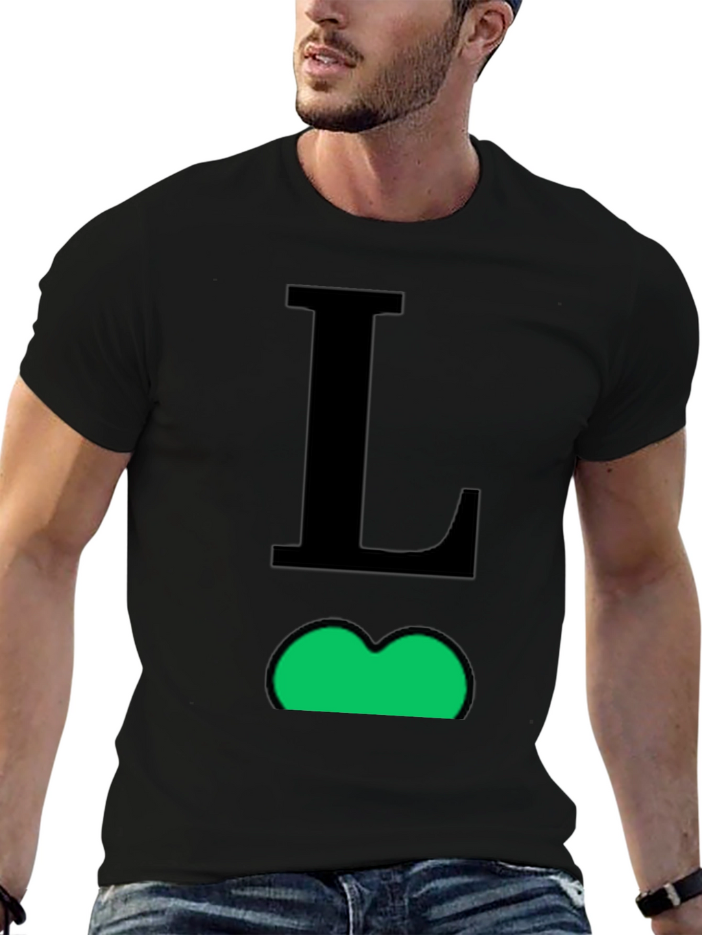 Luigi Inspired T-Shirt - Black
