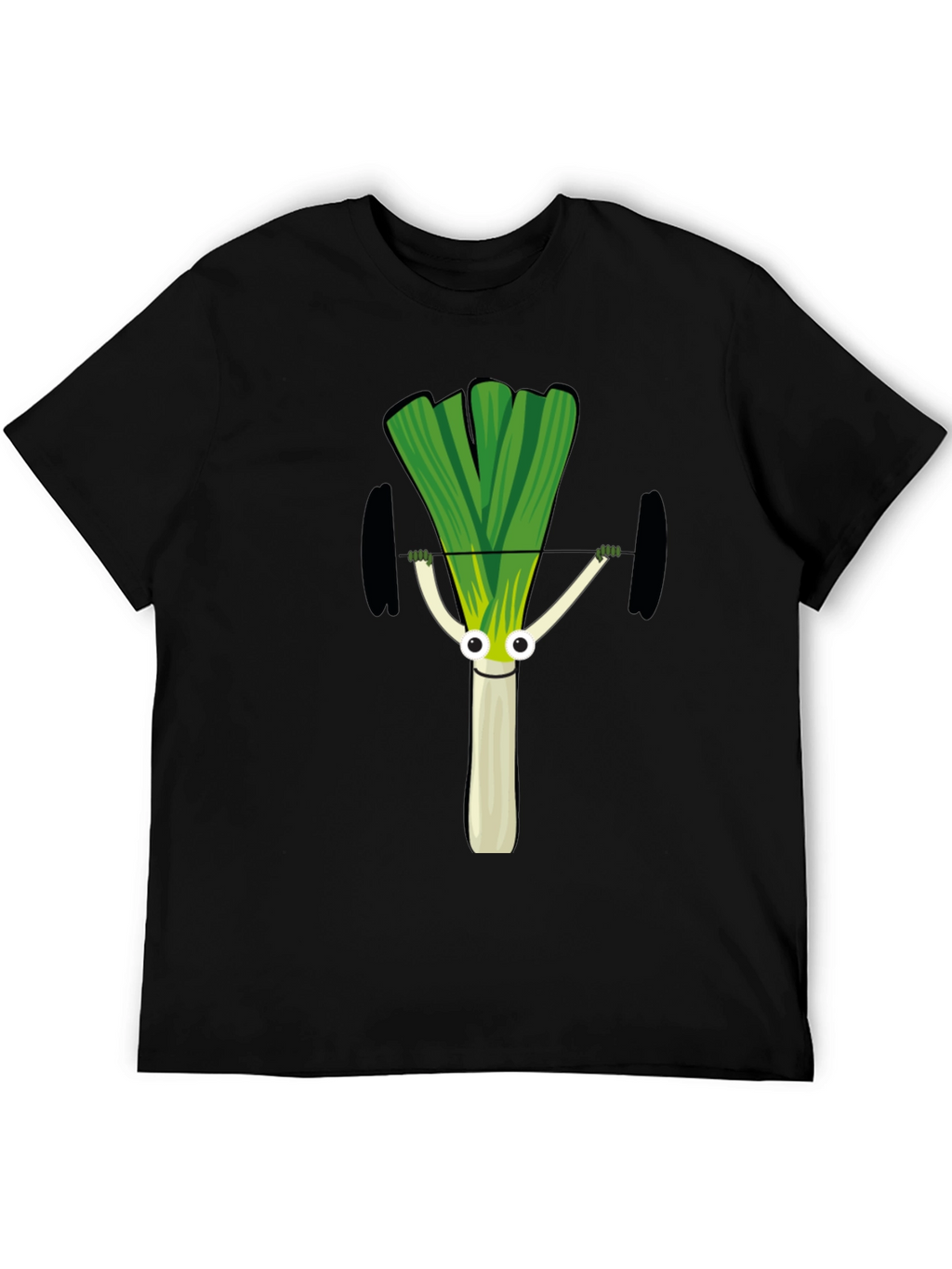 Leek Lifting Weights Graphic T-Shirt