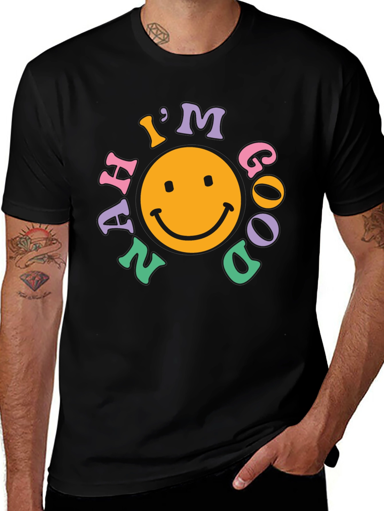 Im Nah Good T-Shirt - Retro Smiley Face
