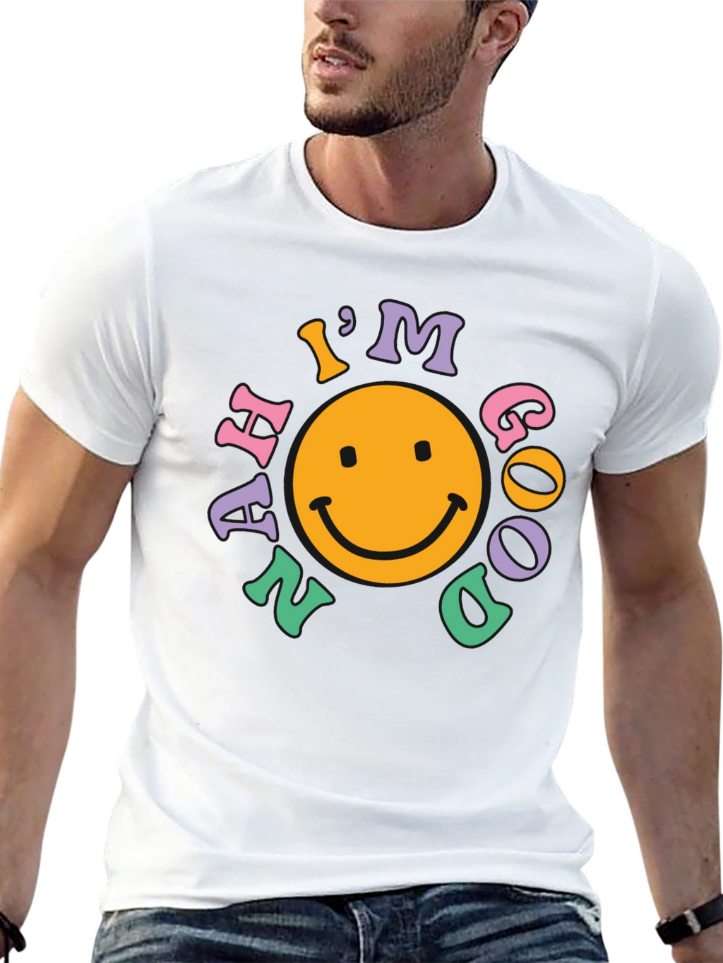 Im Nah Good T-Shirt - Retro Smiley Face