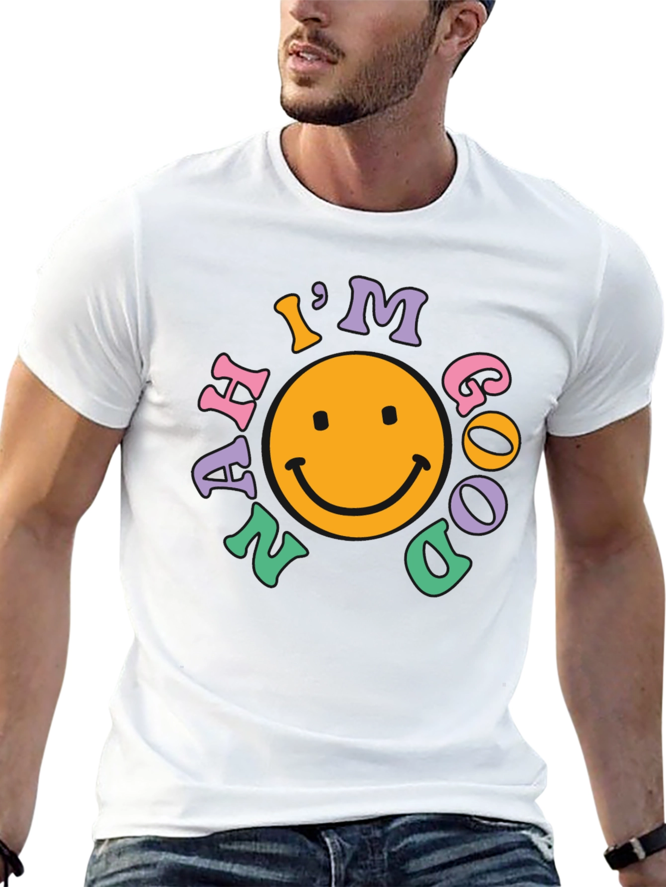 Im Nah Good T-Shirt - Retro Smiley Face