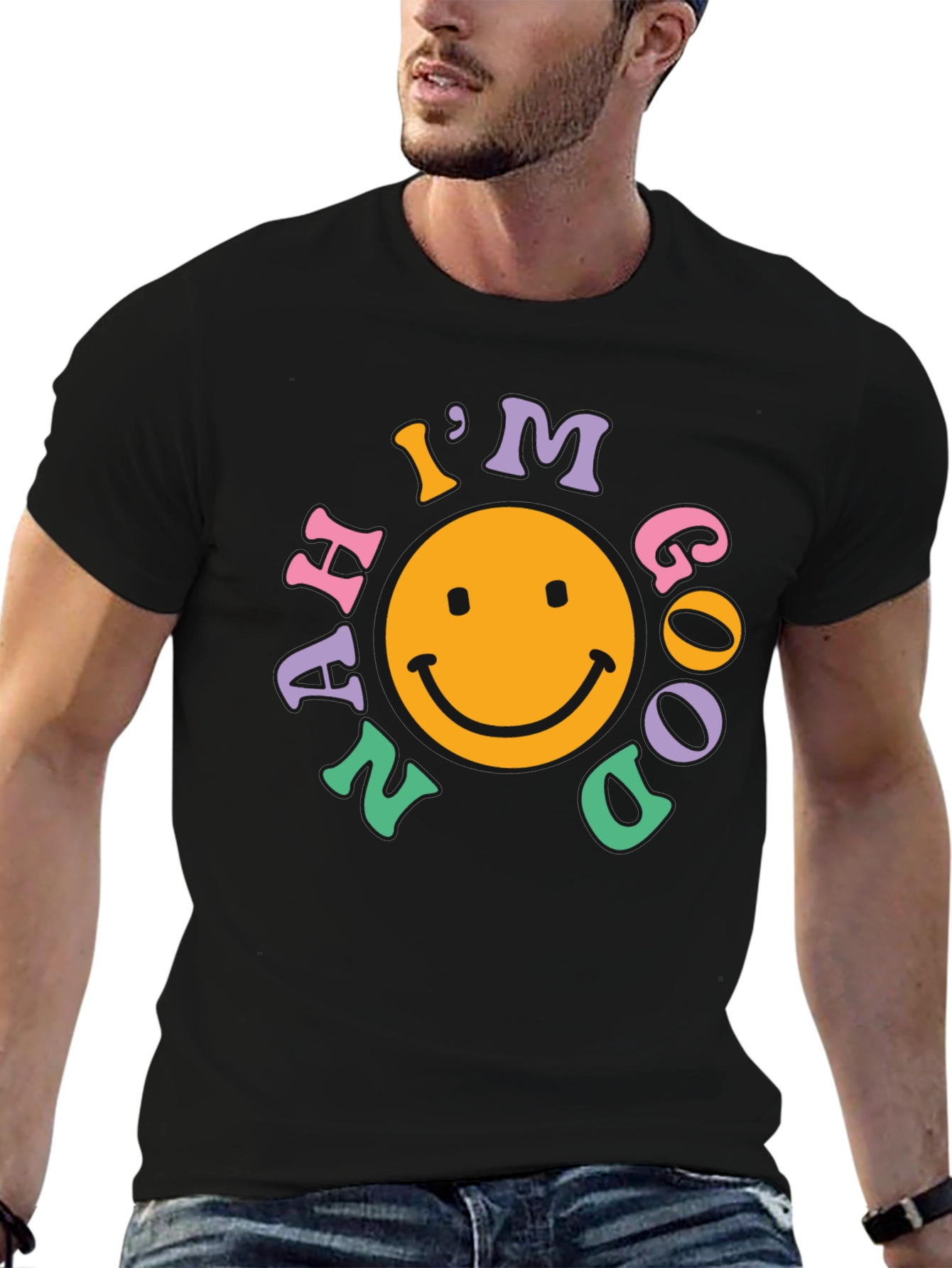 Im Nah Good T-Shirt - Retro Smiley Face
