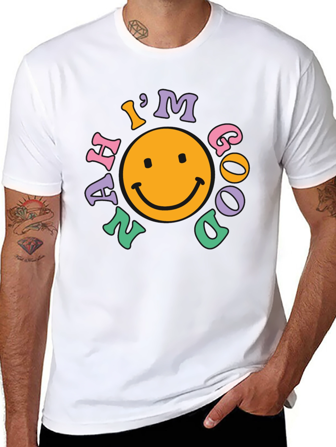 Im Nah Good T-Shirt - Retro Smiley Face