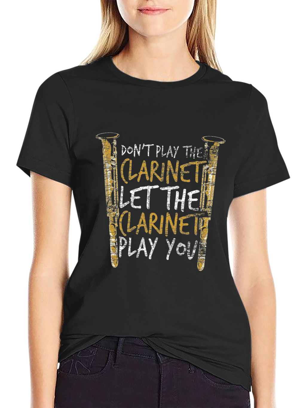 Clarinet Player Graphic T-Shirt - Music Lover Tee