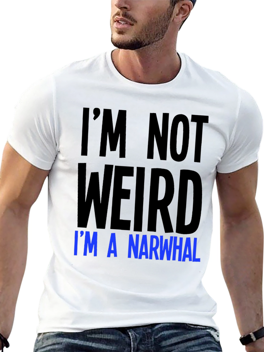 Im Not Weird Im A Narwhal Graphic Tee