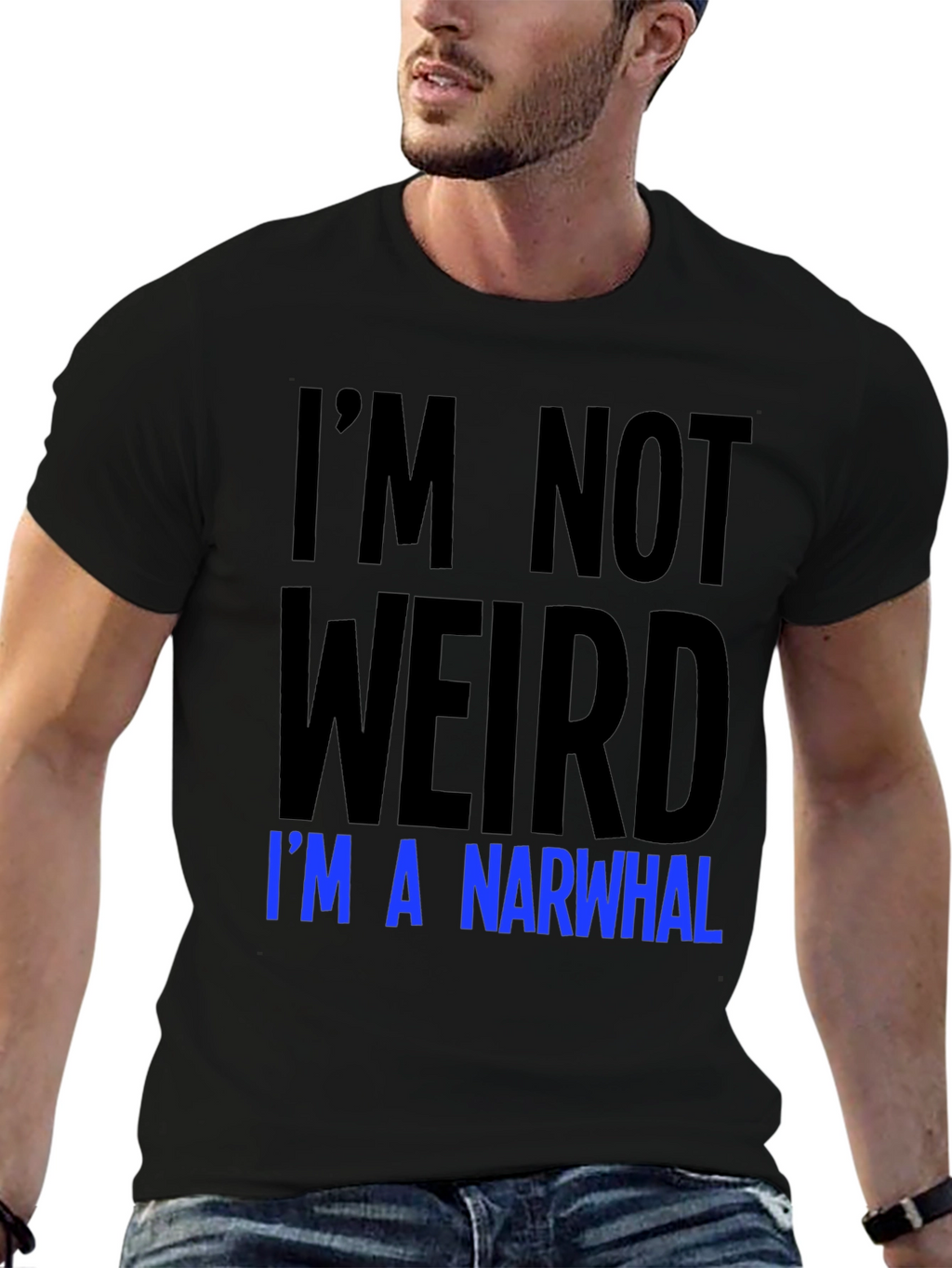 Im Not Weird Im A Narwhal Graphic Tee