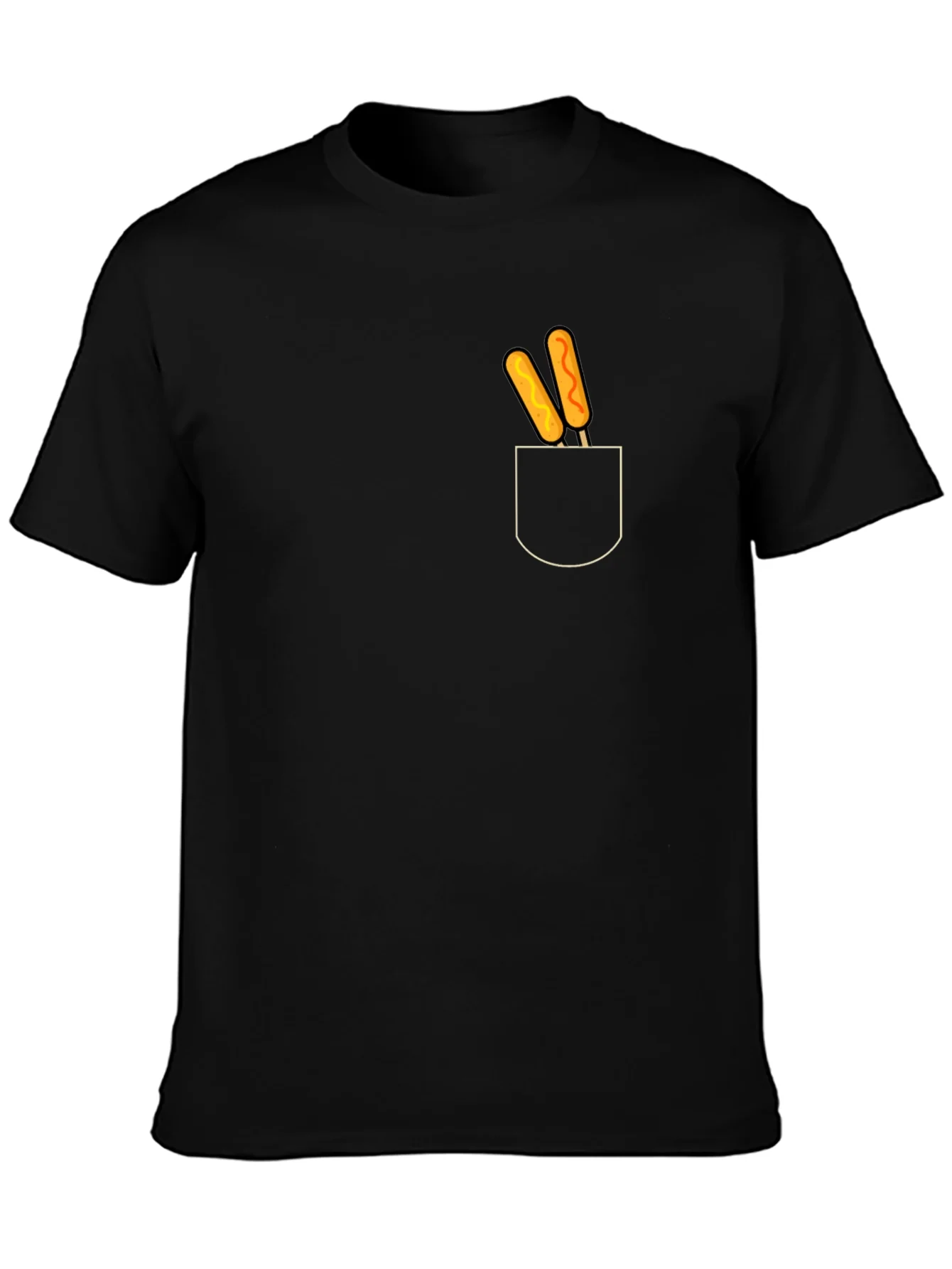 Novelty Corn Dog Pocket Graphic Tee