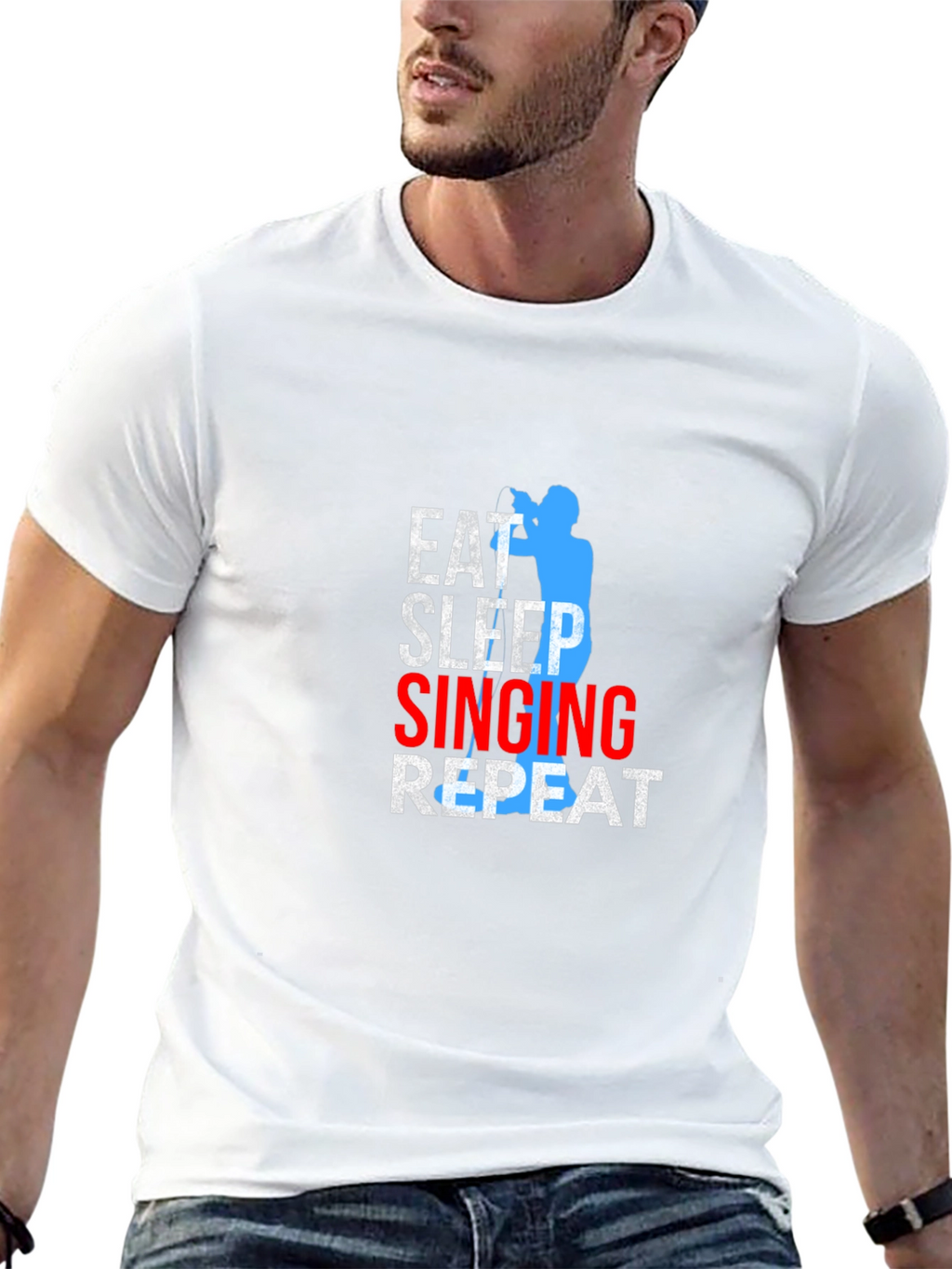 Eat Sleep Singing Repeat T-Shirt