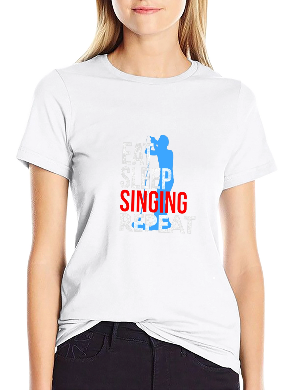 Eat Sleep Singing Repeat T-Shirt