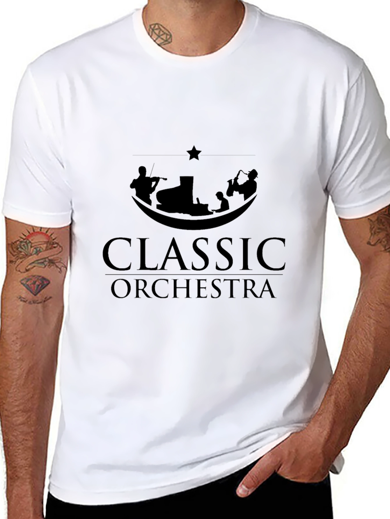 Classic Orchestra Graphic T-Shirt - Soft Cotton Tee