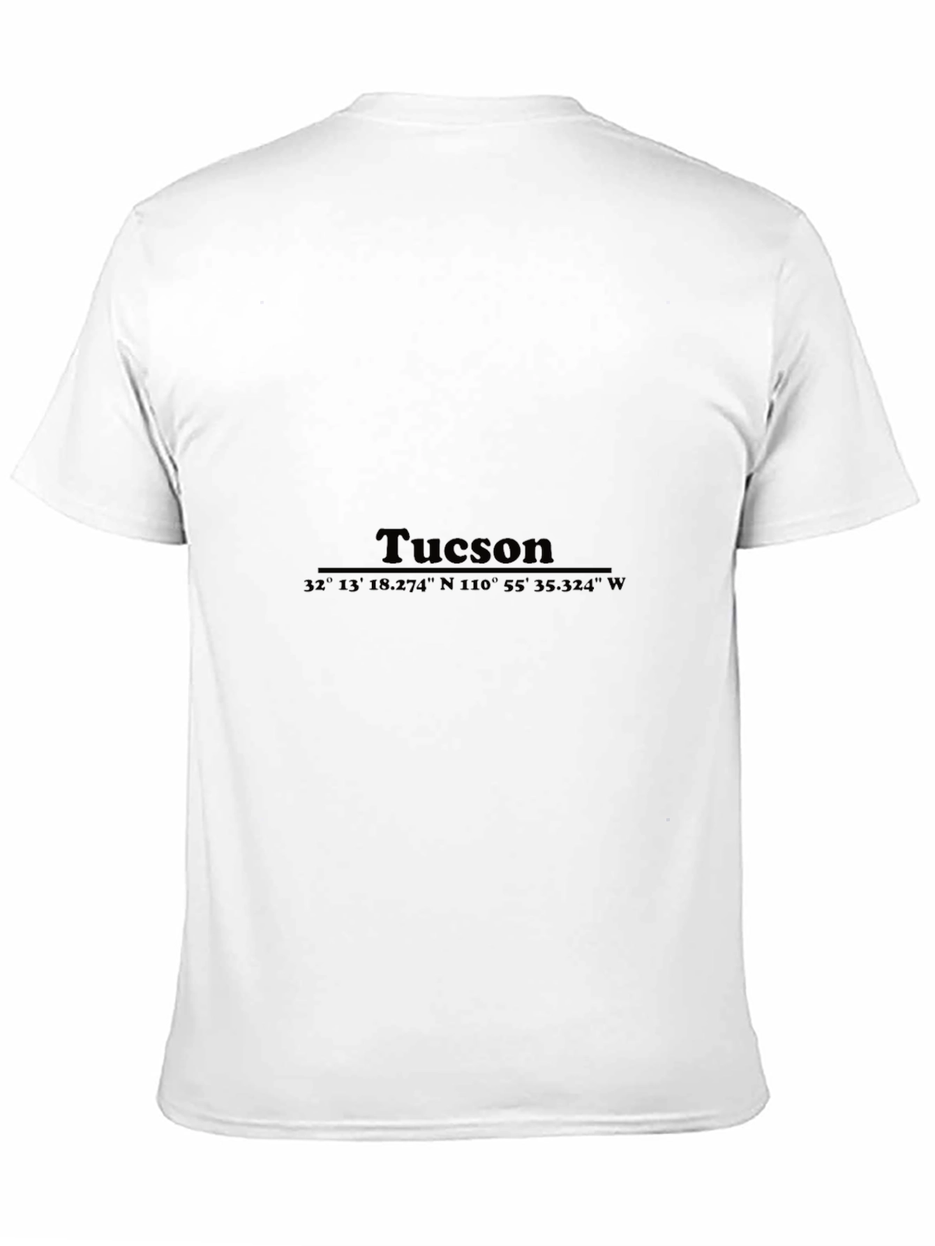 Tucson Coordinates Black T-Shirt