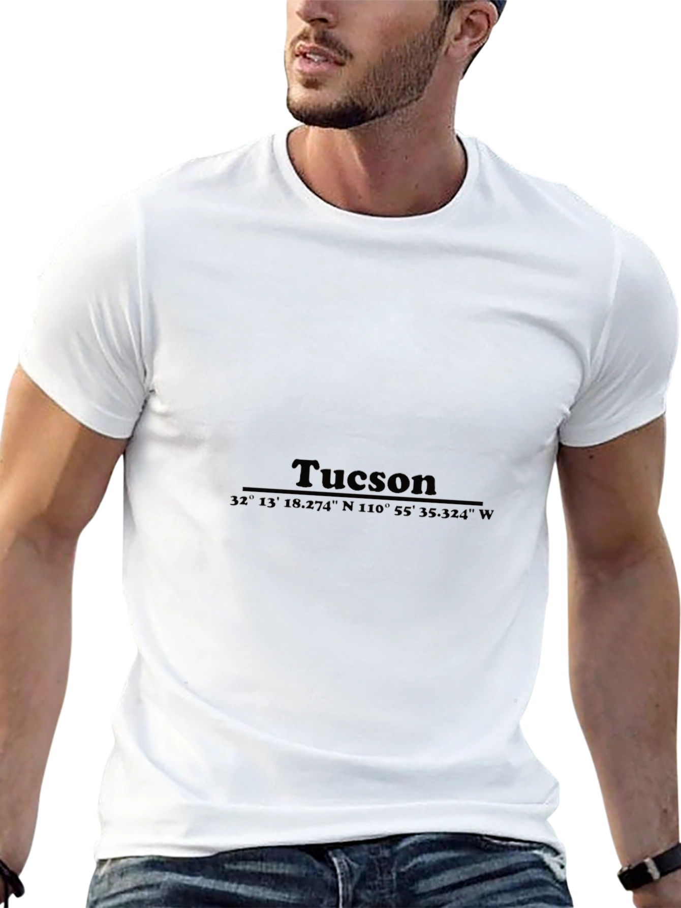 Tucson Coordinates Black T-Shirt