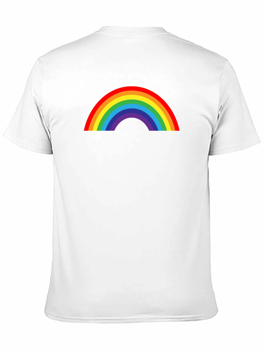 Rainbow Graphic Print Black T-Shirt