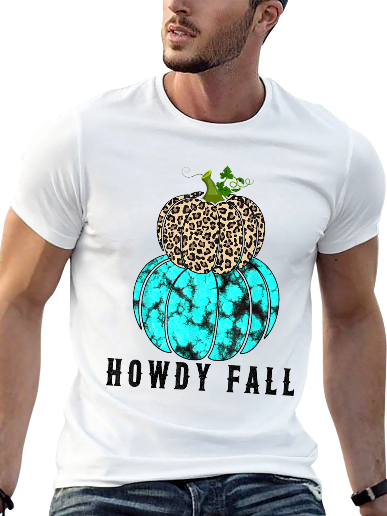 Howdy Fall Stacked Pumpkin Graphic Tee