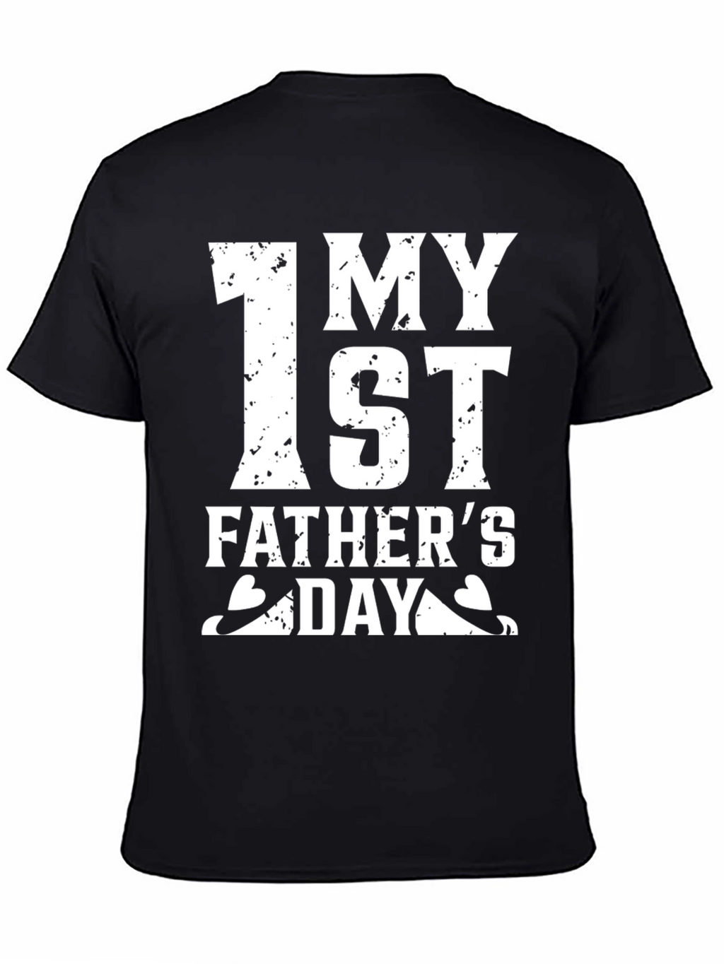 First Fathers Day Black T-Shirt