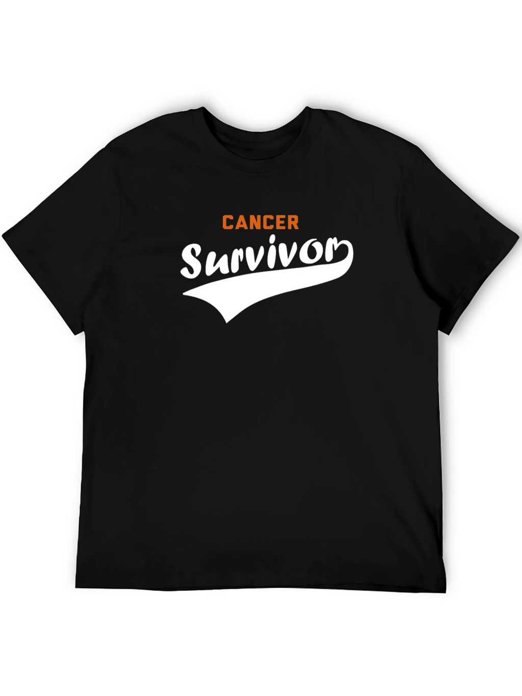 Cancer Survivor T-Shirt - Black Cotton Tee
