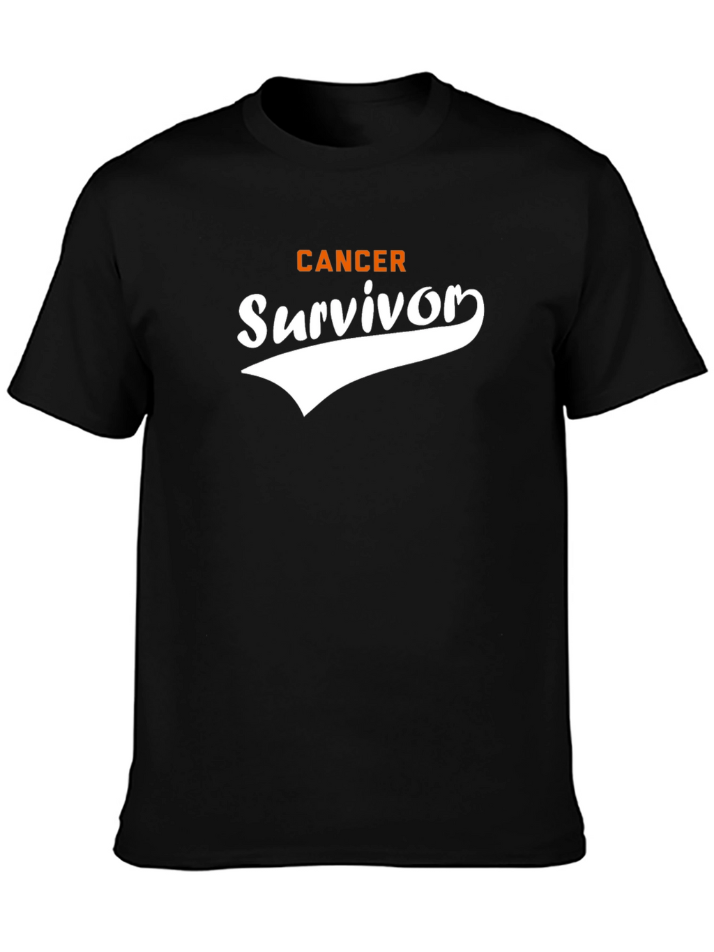 Cancer Survivor T-Shirt - Black Cotton Tee