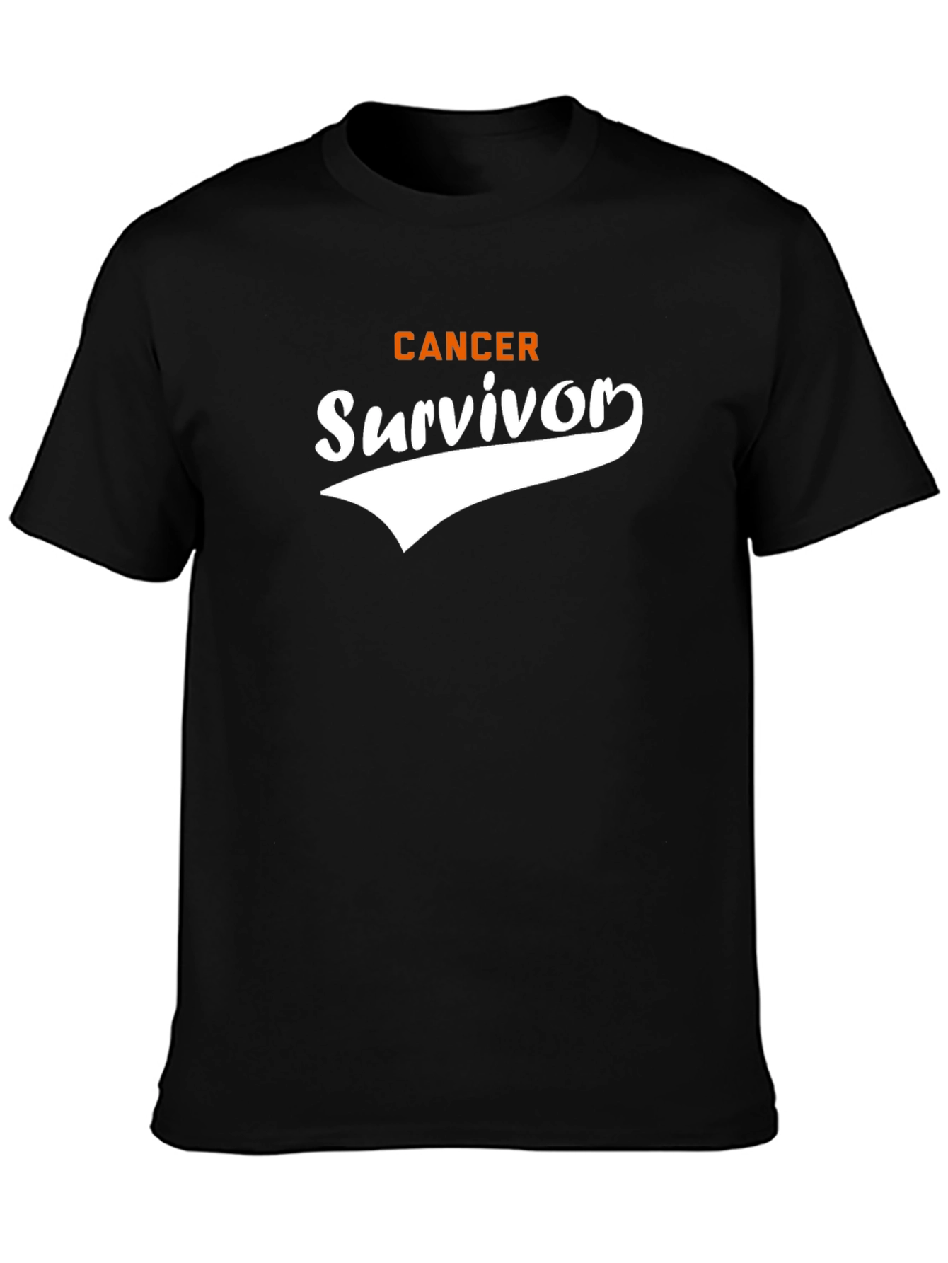 Cancer Survivor T-Shirt - Black Cotton Tee