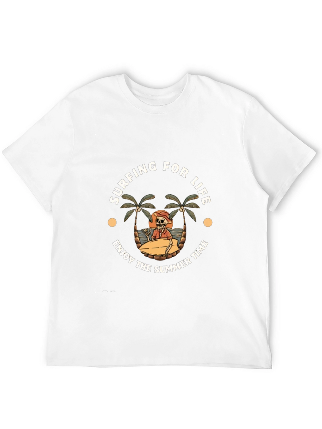 Surfing for Life Black Graphic T-Shirt