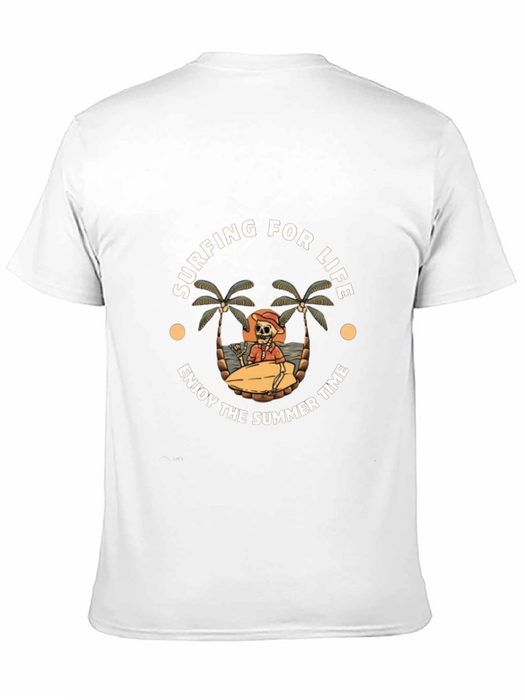 Surfing for Life Black Graphic T-Shirt