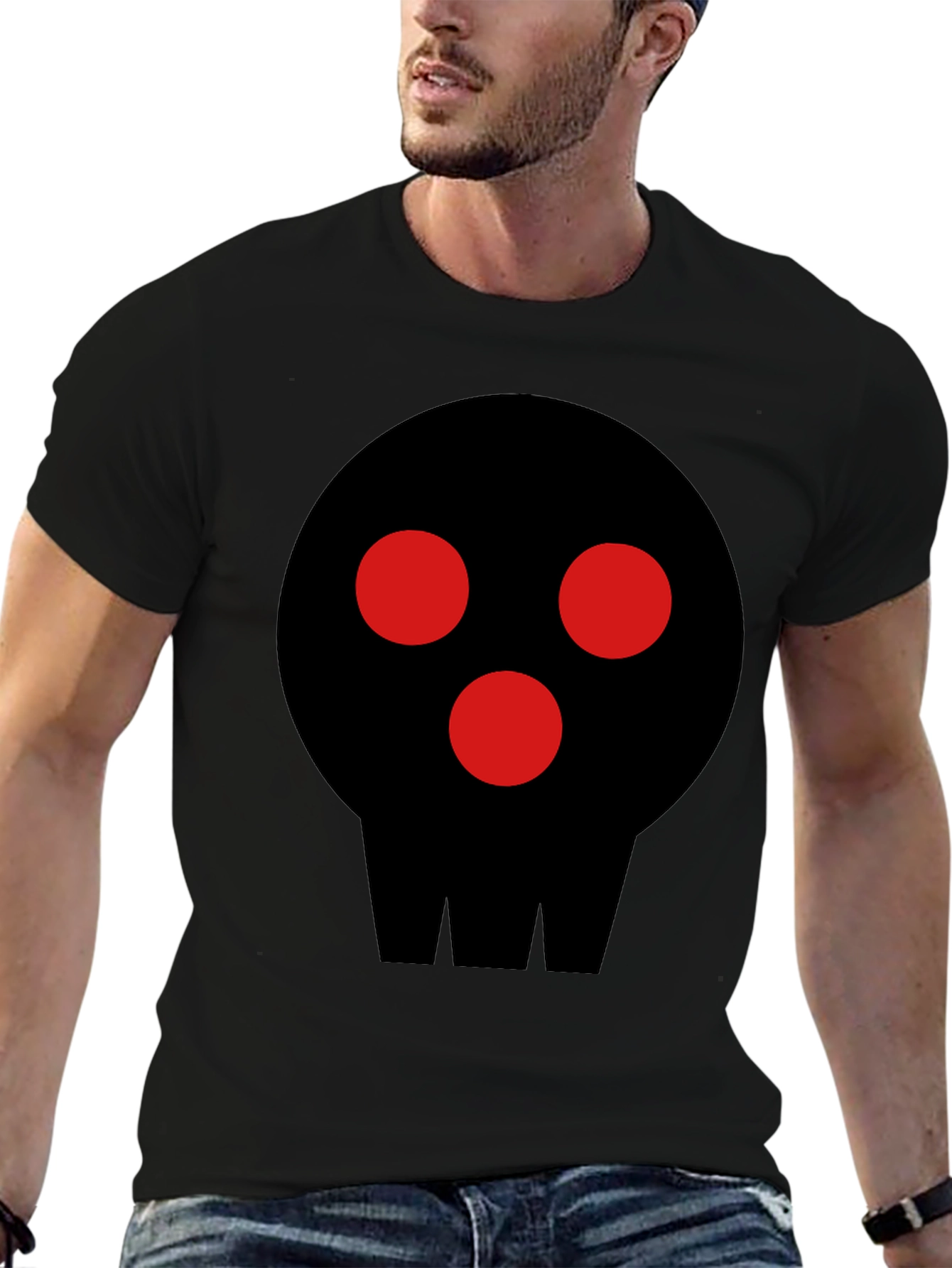 Graphic Skull T-Shirt - Mens Black Tee