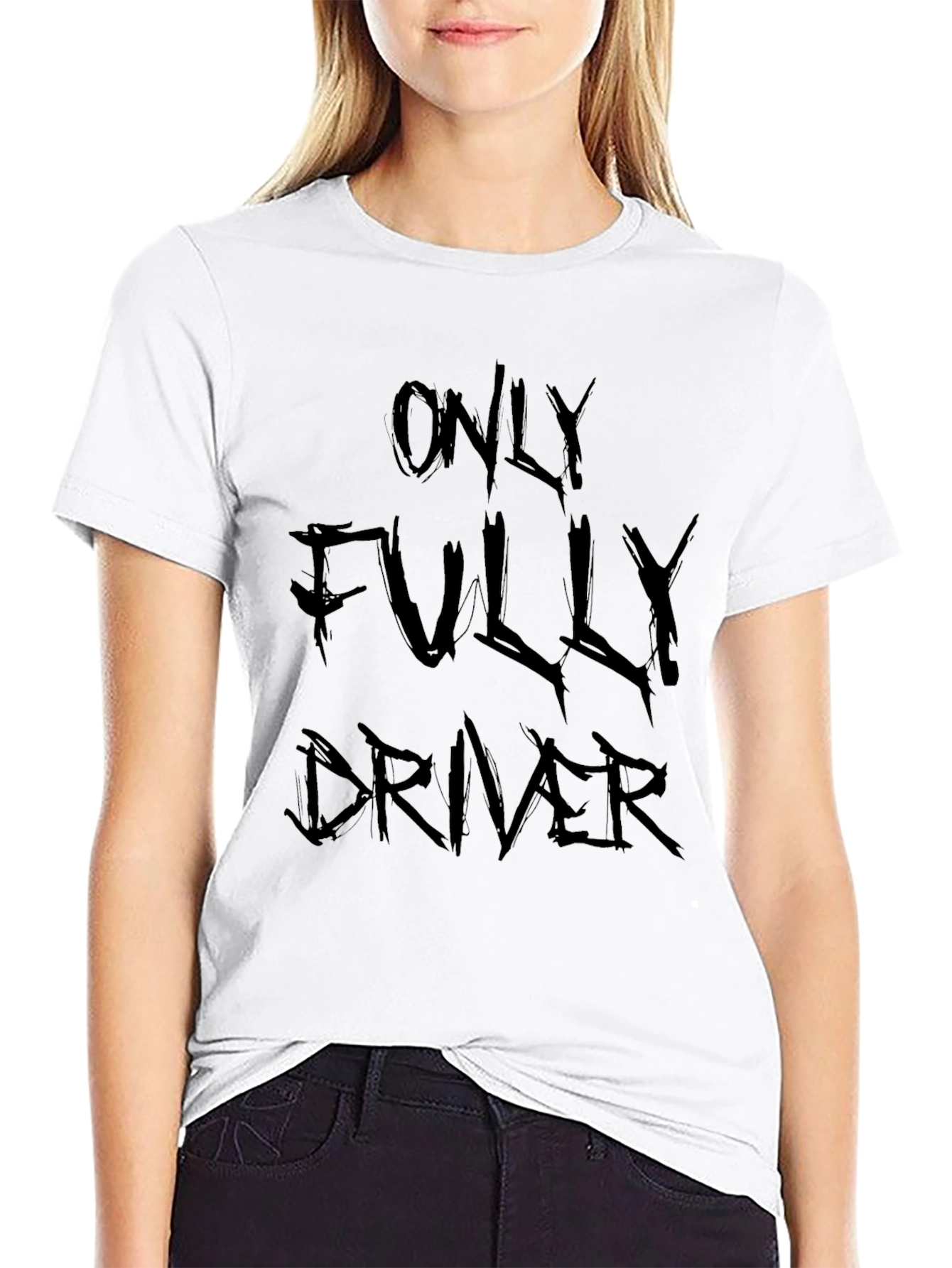 Only Fully Driver Black Graphic Tee