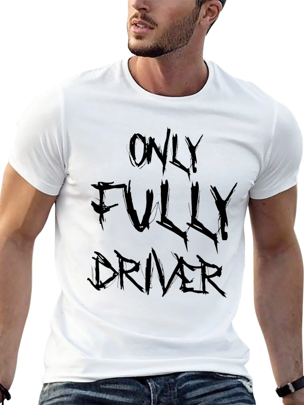 Only Fully Driver Black Graphic Tee