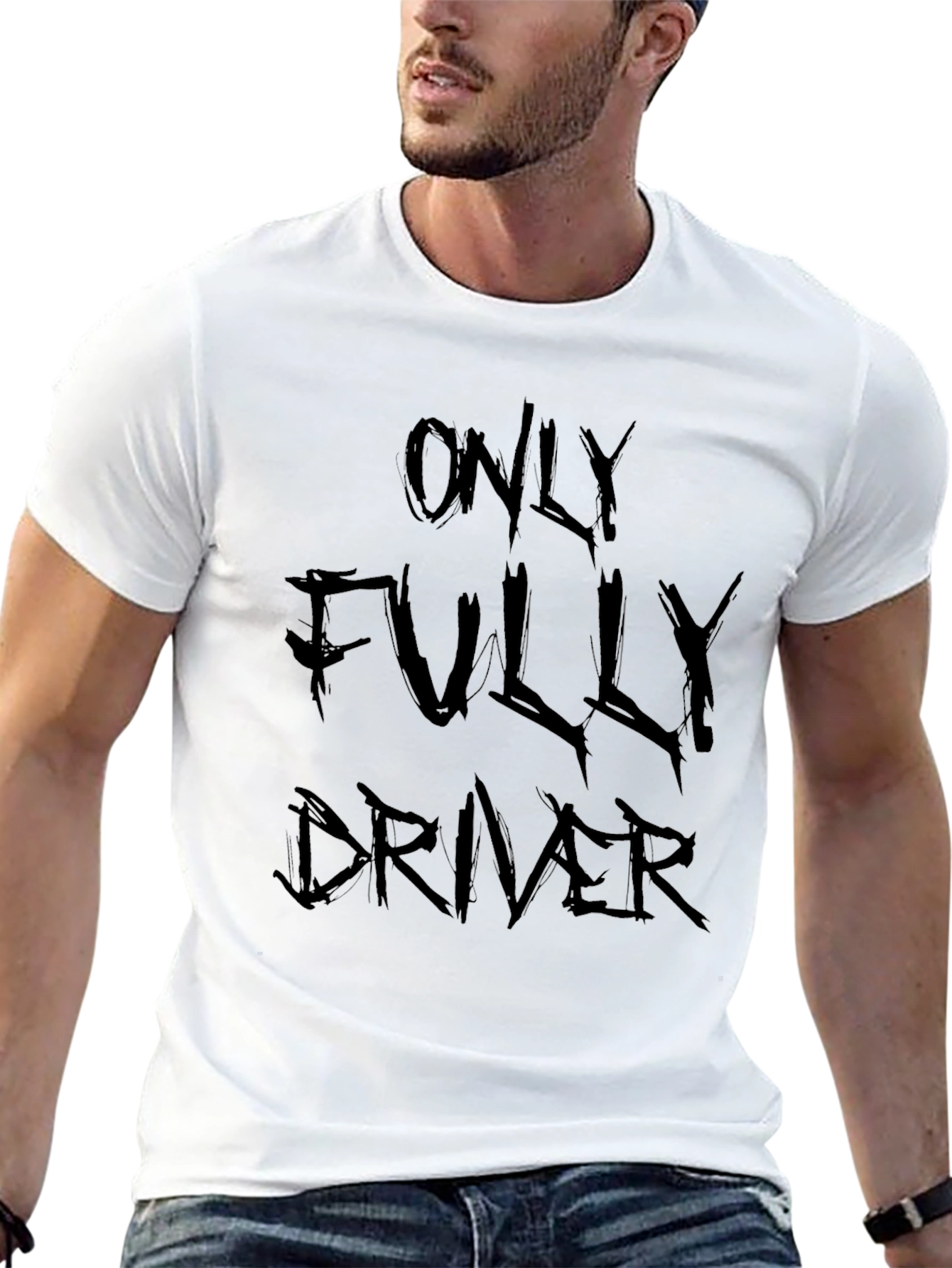 Only Fully Driver Black Graphic Tee