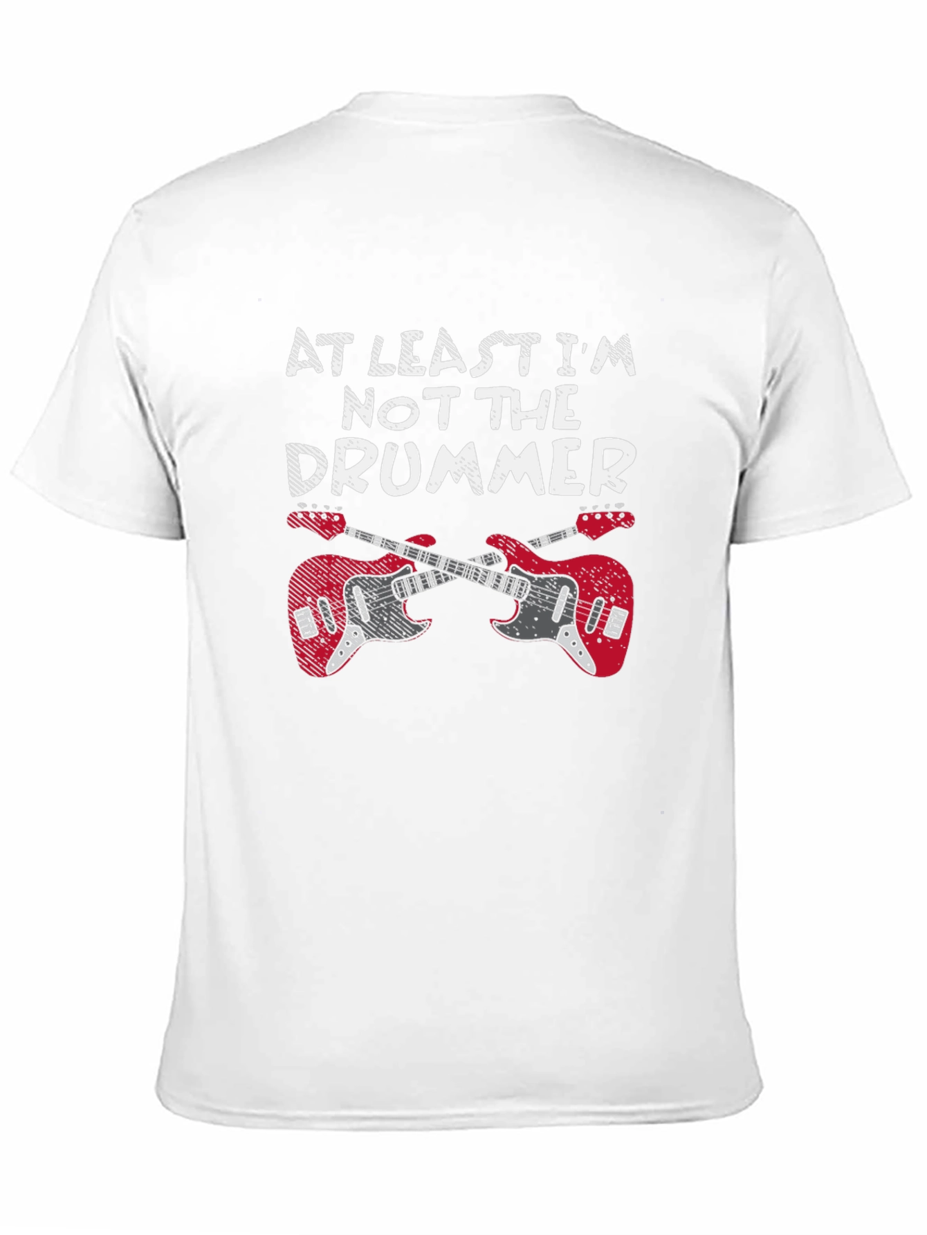 At Least Im Not The Drummer Black T-Shirt