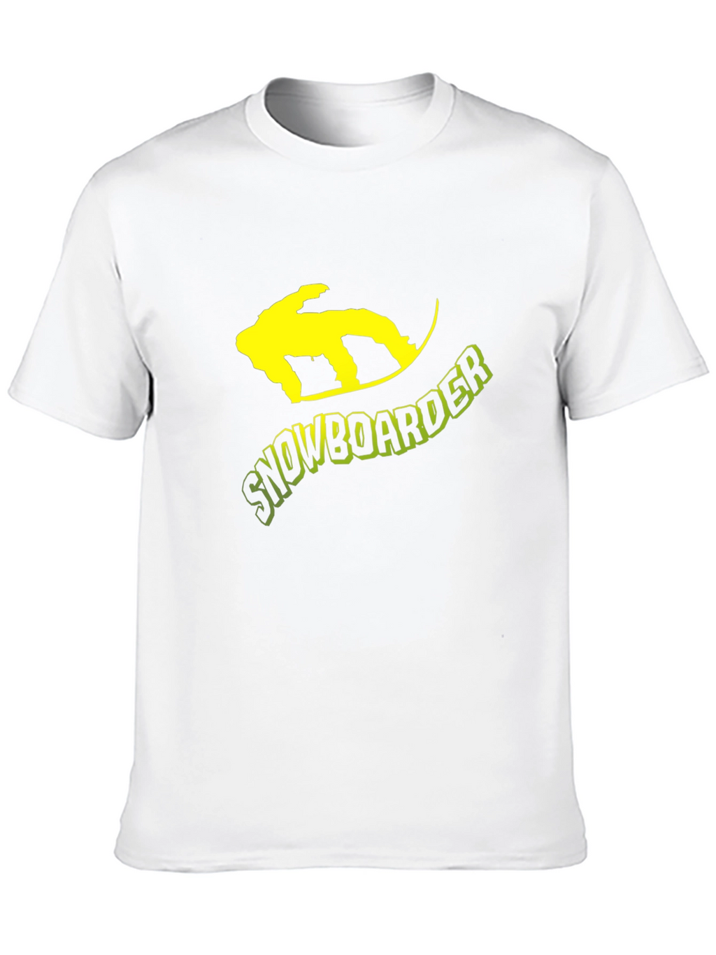 Snowboarder Graphic Tee - Black Cotton T-Shirt