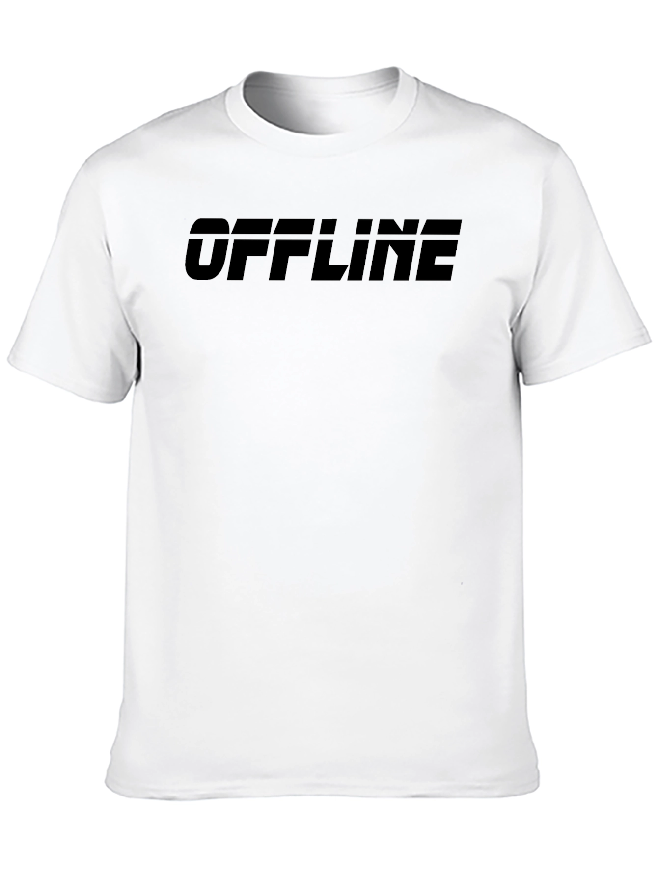 OFFLINE Graphic Tee - Black Casual T-Shirt