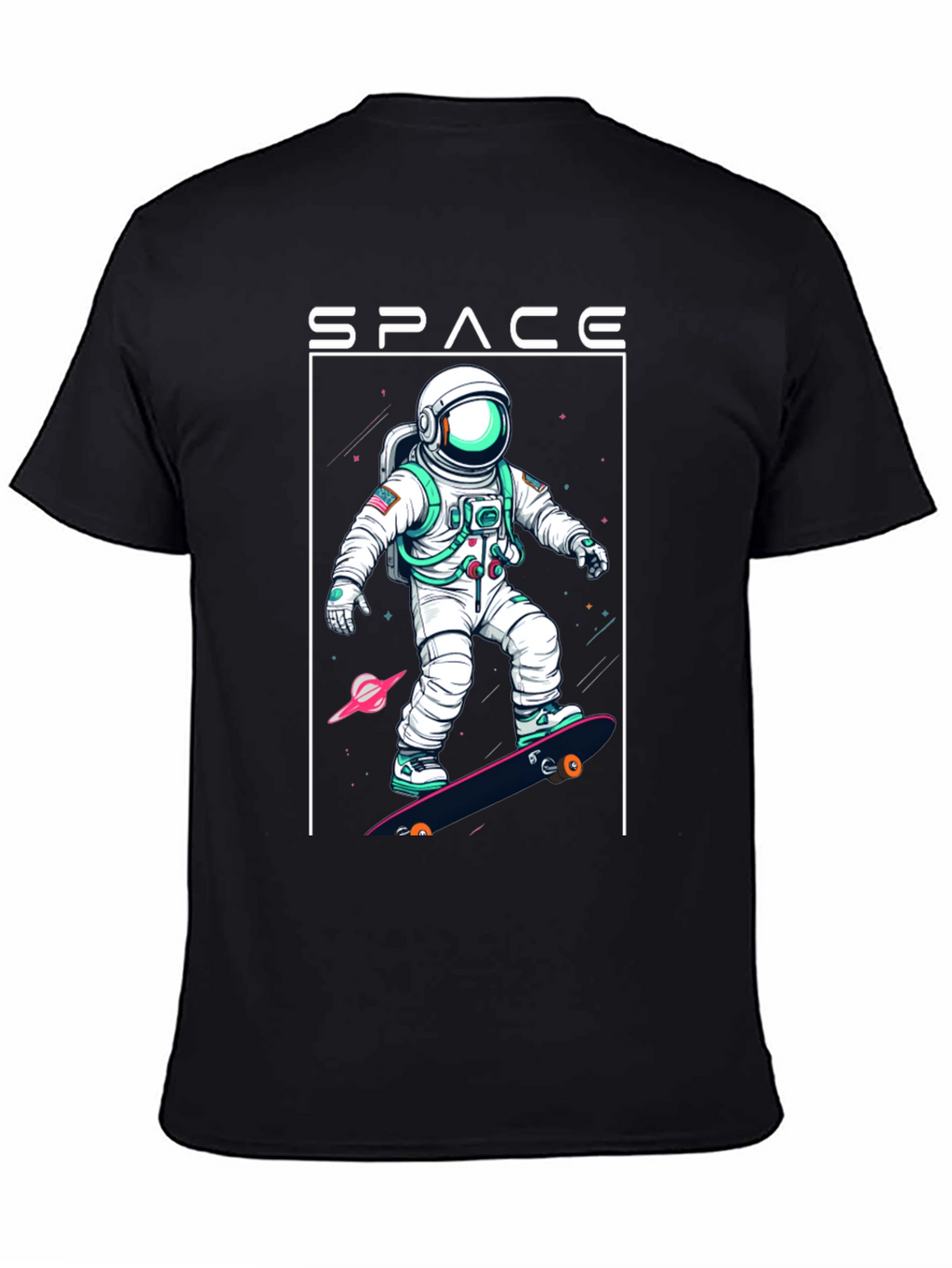 Space Astronaut Skateboard T-Shirt