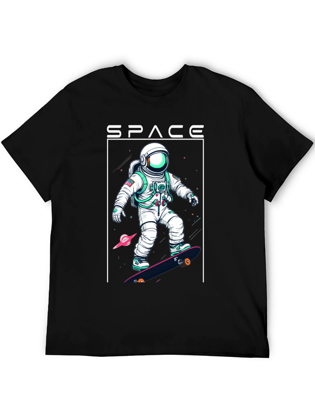 Space Astronaut Skateboard T-Shirt