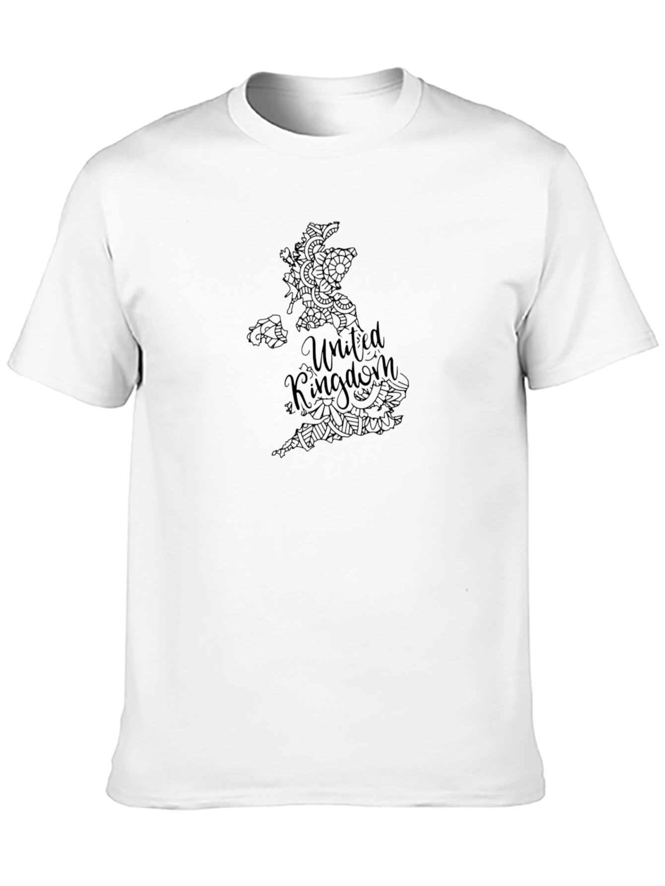 United Kingdom Map Graphic Tee - Black