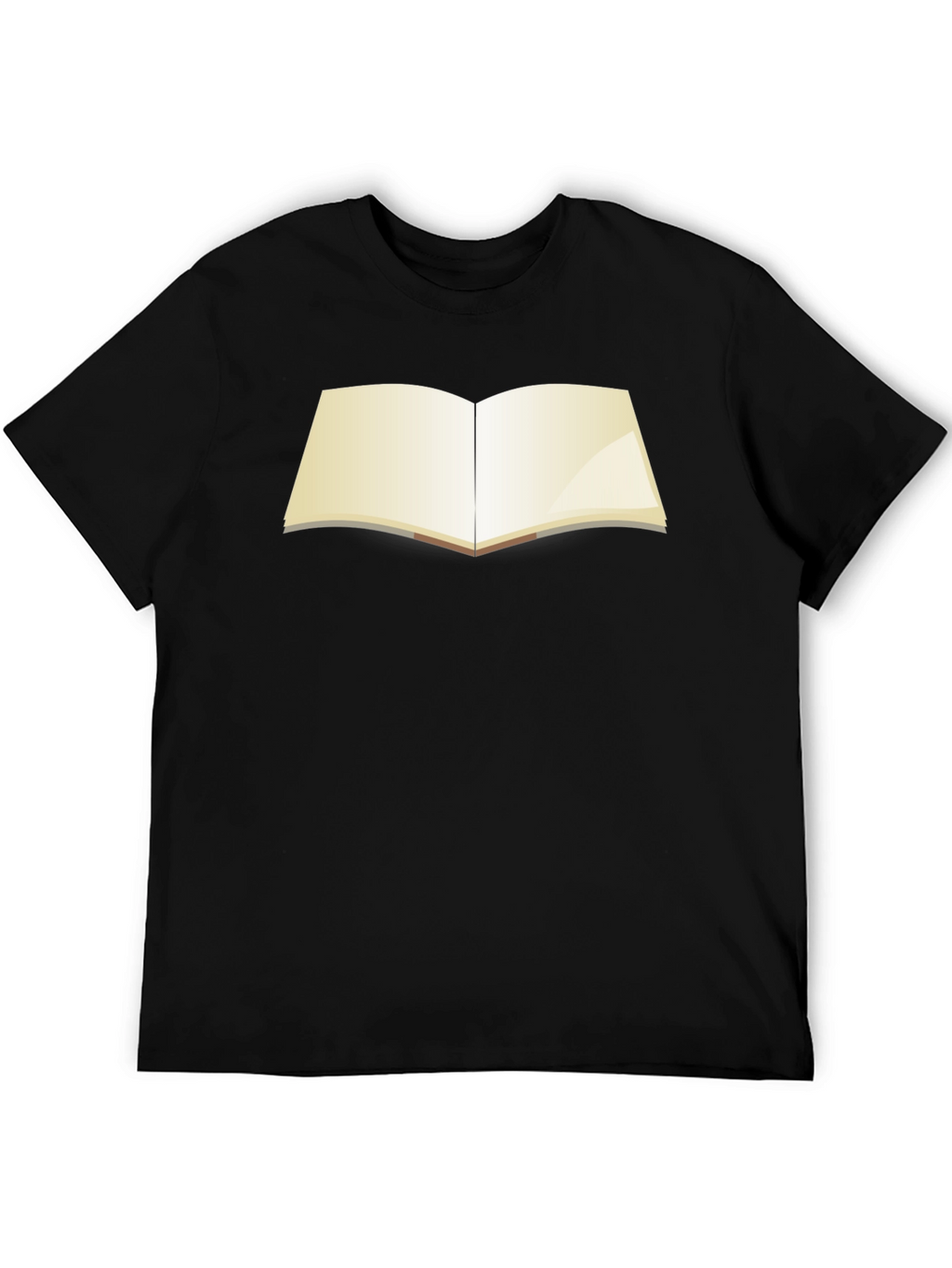 Open Book Graphic T-Shirt - Black Unisex Tee