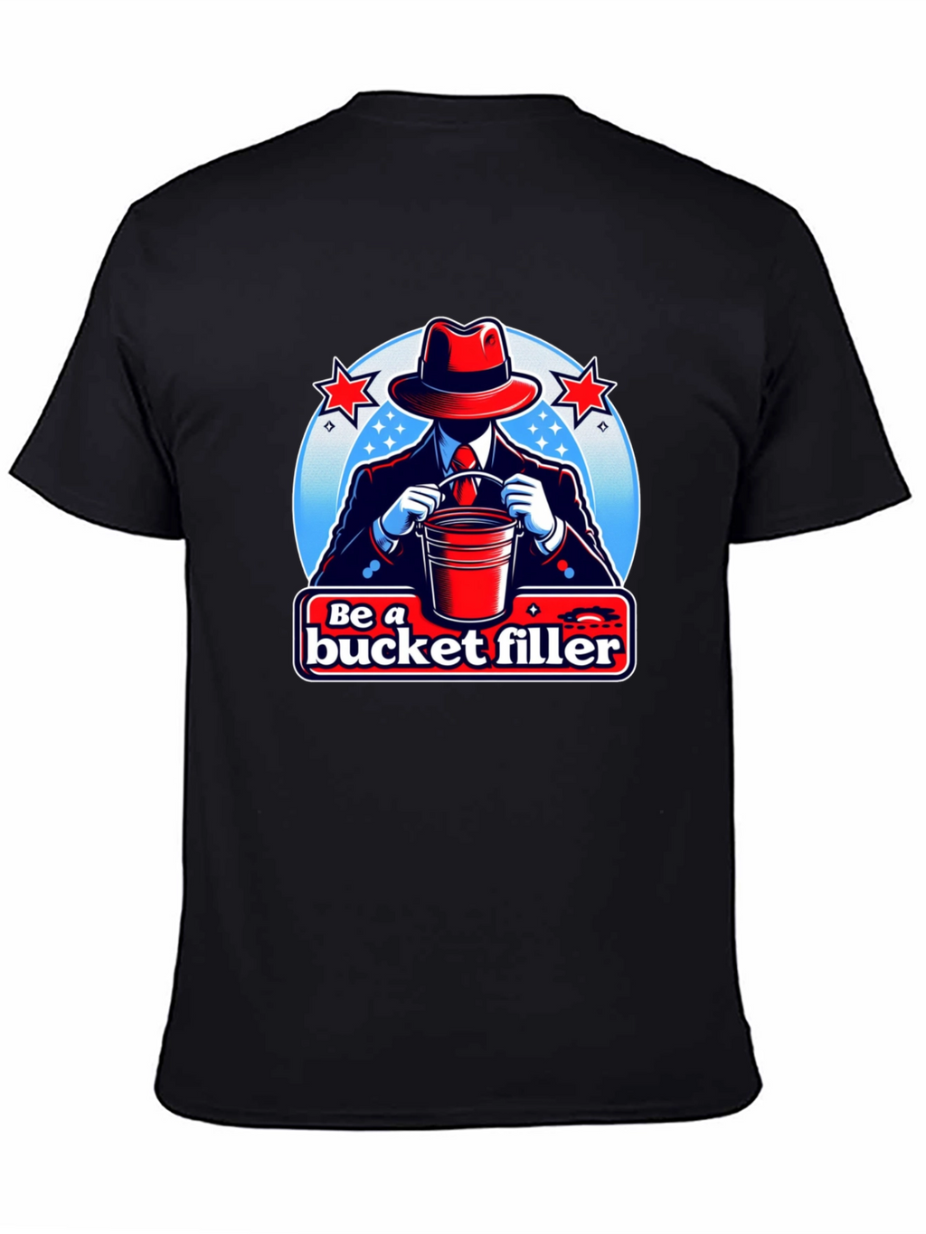 Be a Bucket Filler Graphic T-Shirt - Black