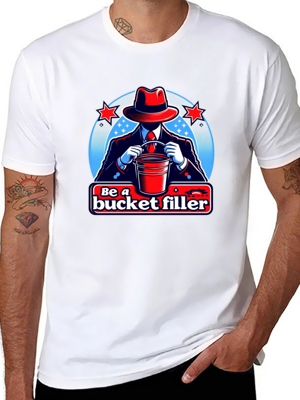 Be a Bucket Filler Graphic T-Shirt - Black